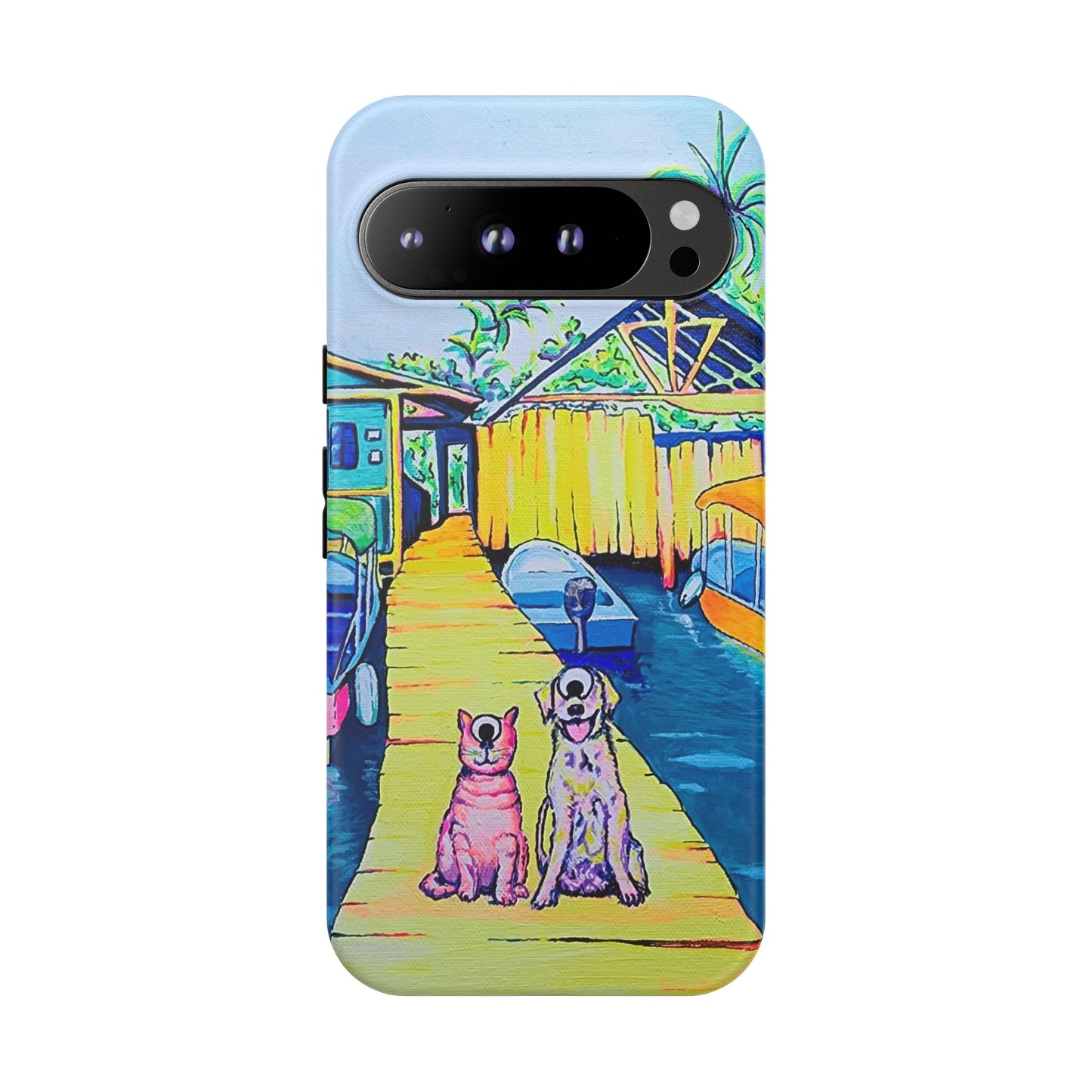 Cyclops Cat and Dog in Bocas Tough Phone Case