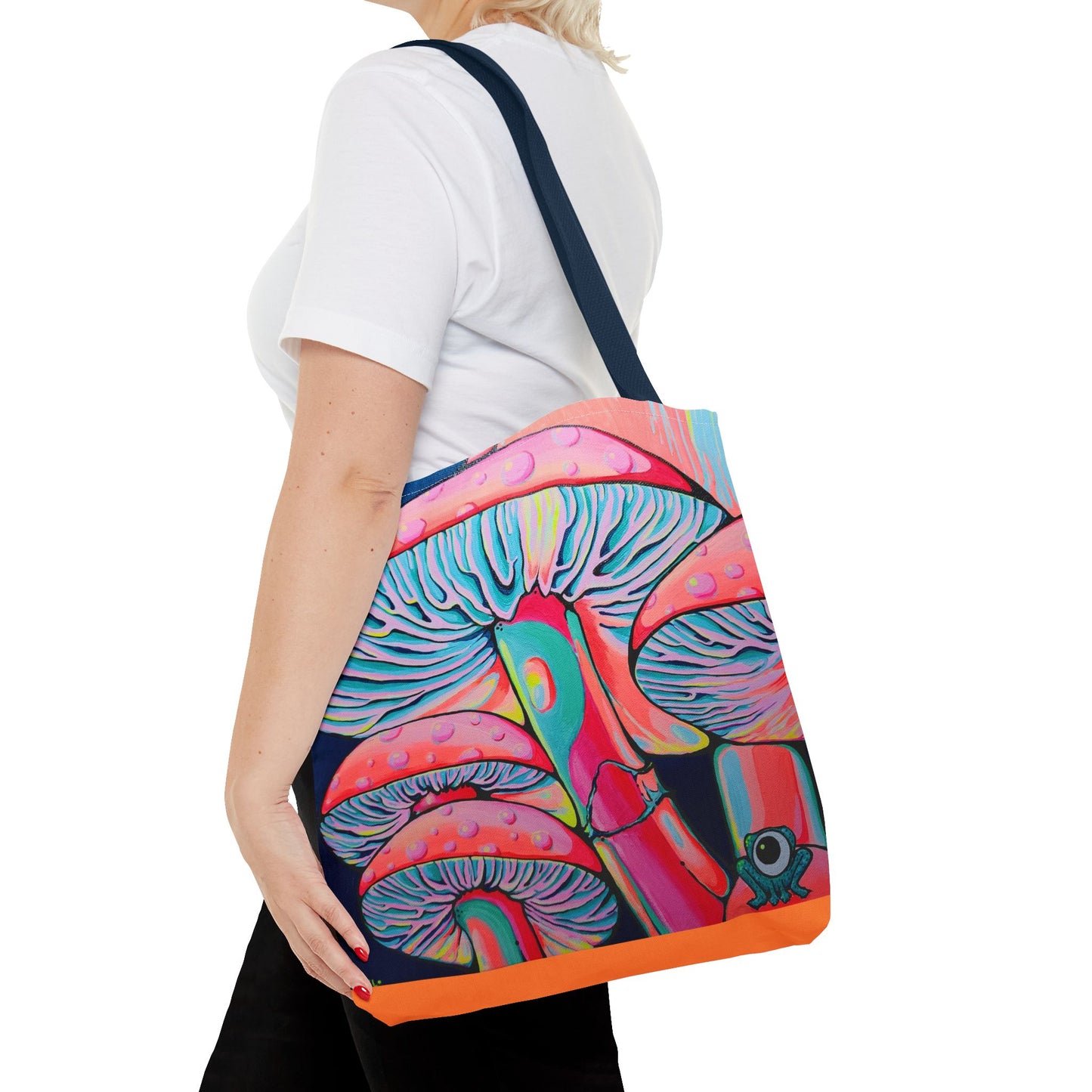 Premium Trippy Mushrooms Tote Bag, Original Artist Design, Reusable Shopping Tote, Eco-Friendly