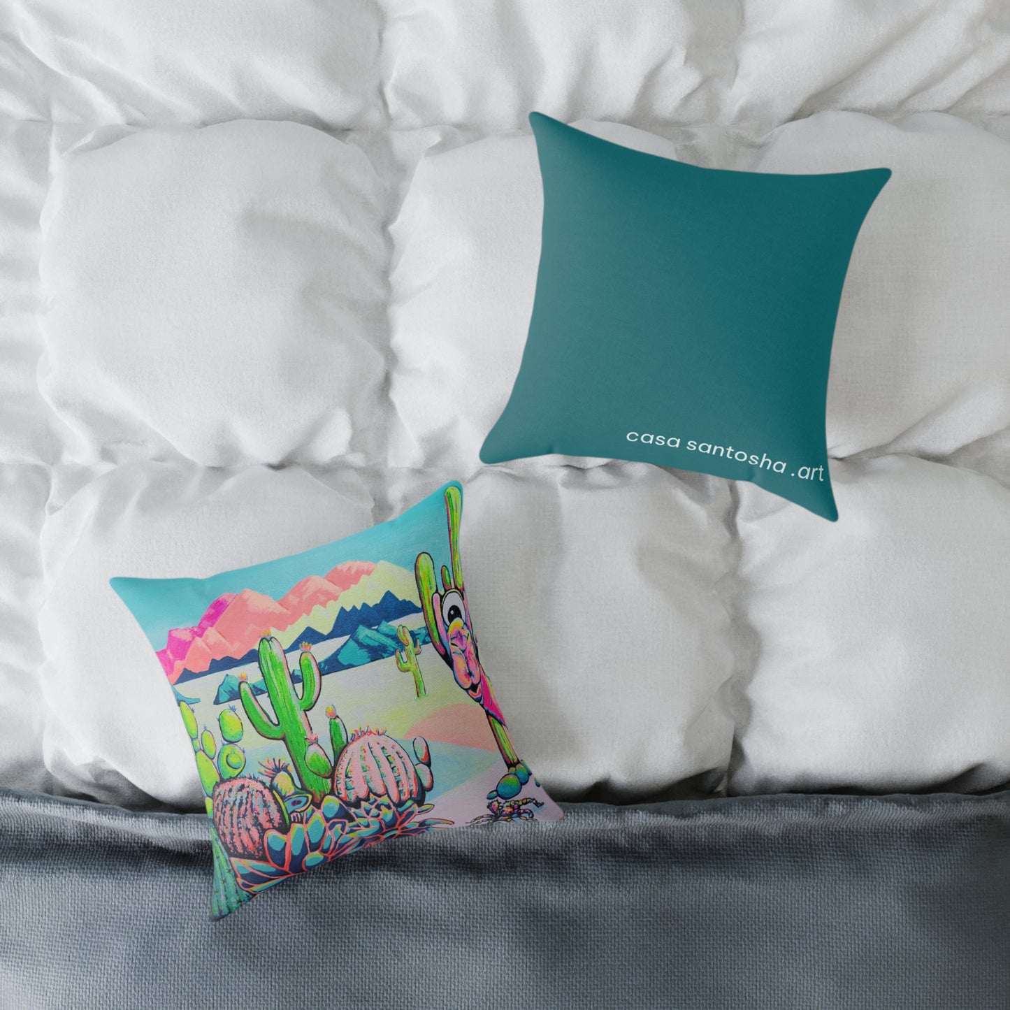 Cyclops Camel Art Canvas Decorative Pillow