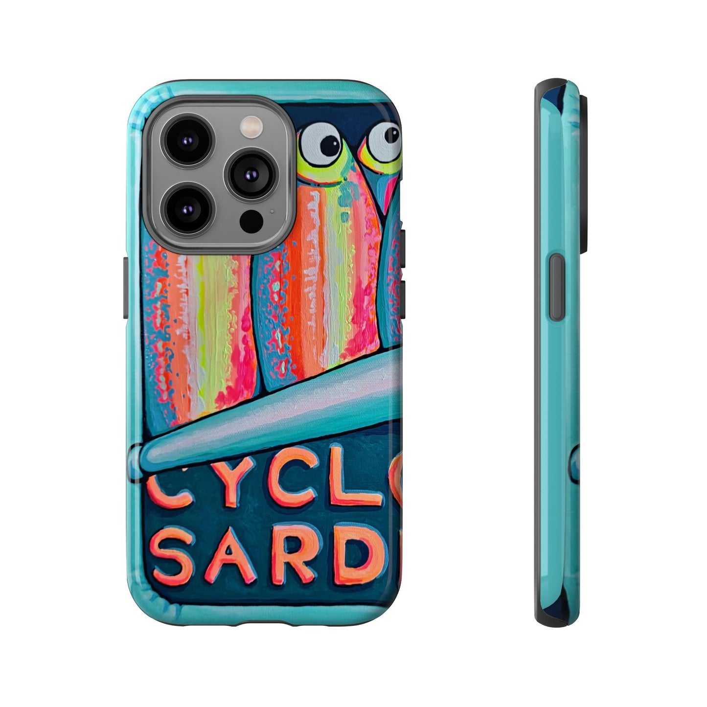 Neon Sardines Tough Phone Case