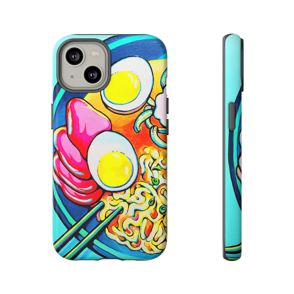Coque de téléphone résistante Neon Ramen