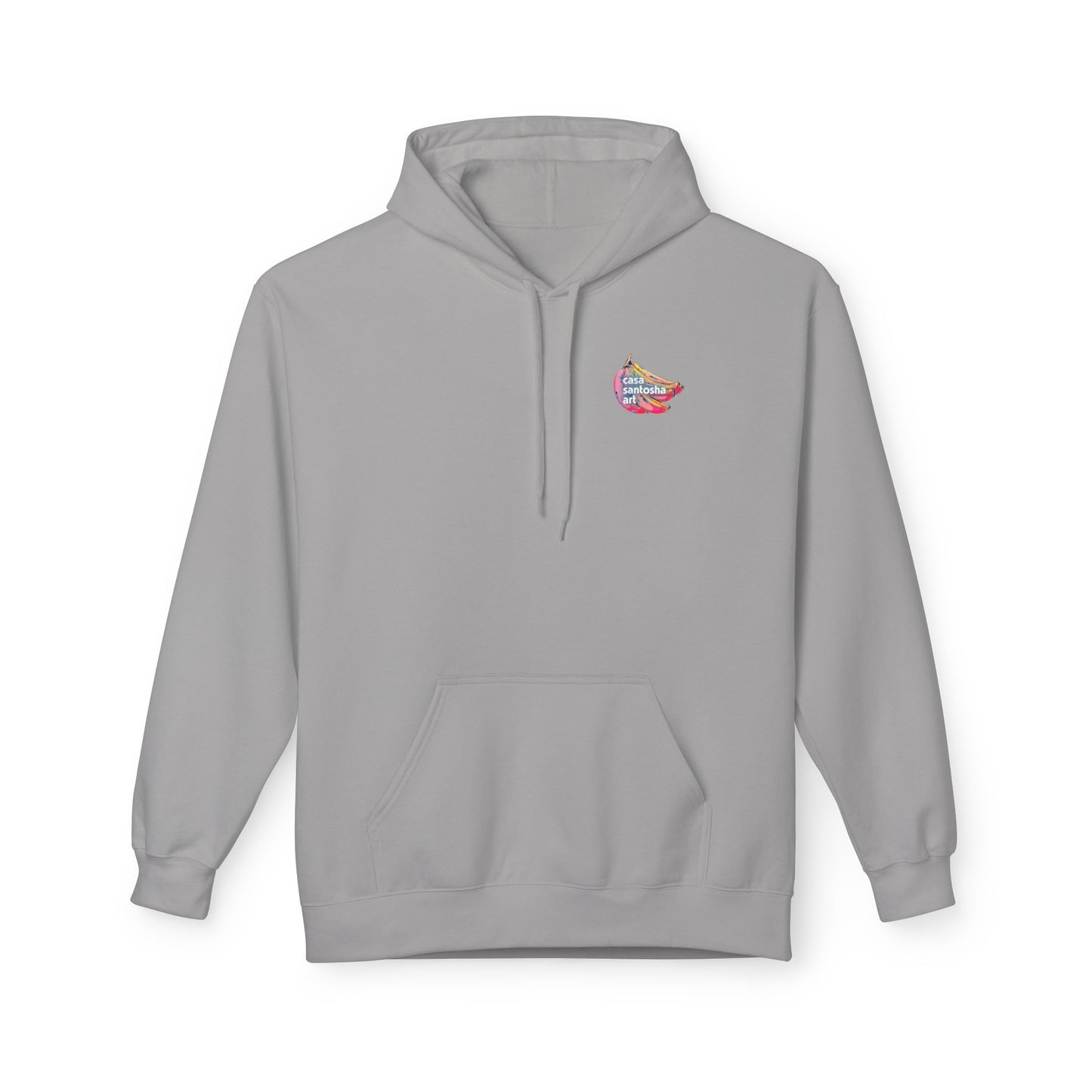 Sweat à capuche doux unisexe néon motif sushis