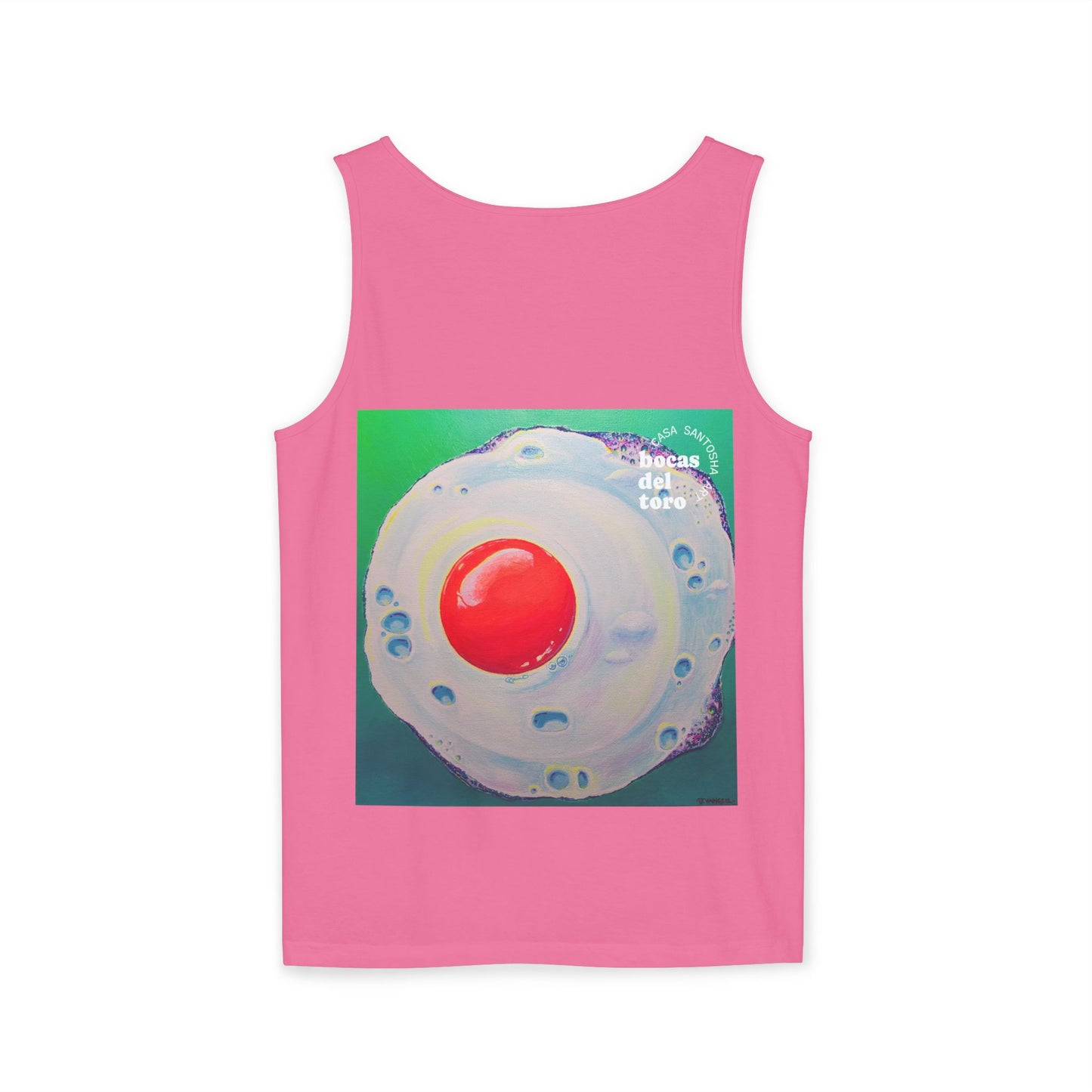 Unisex Neon Fried Egg Tank Top - Perfect for Summer Vibes