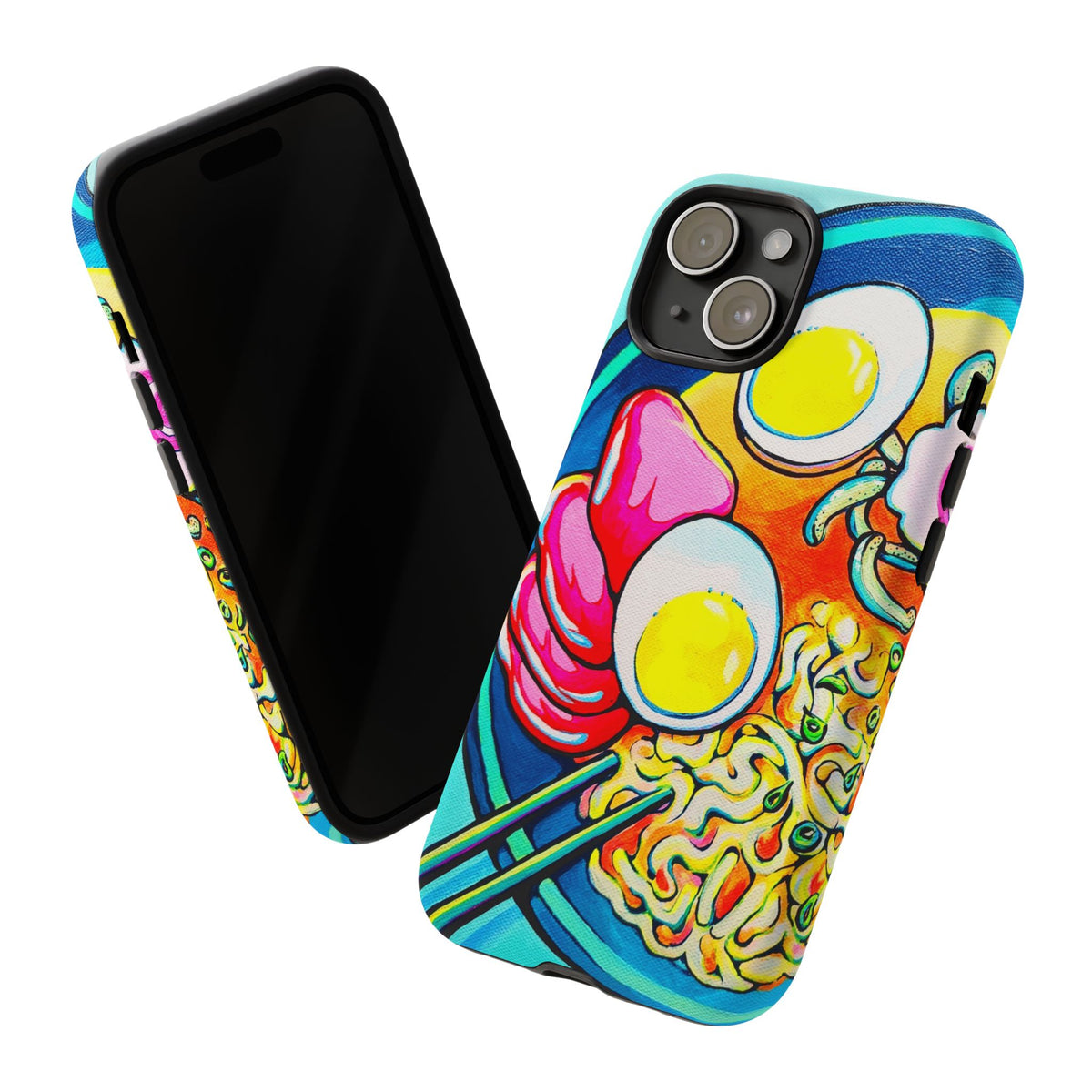 Coque de téléphone résistante Neon Ramen