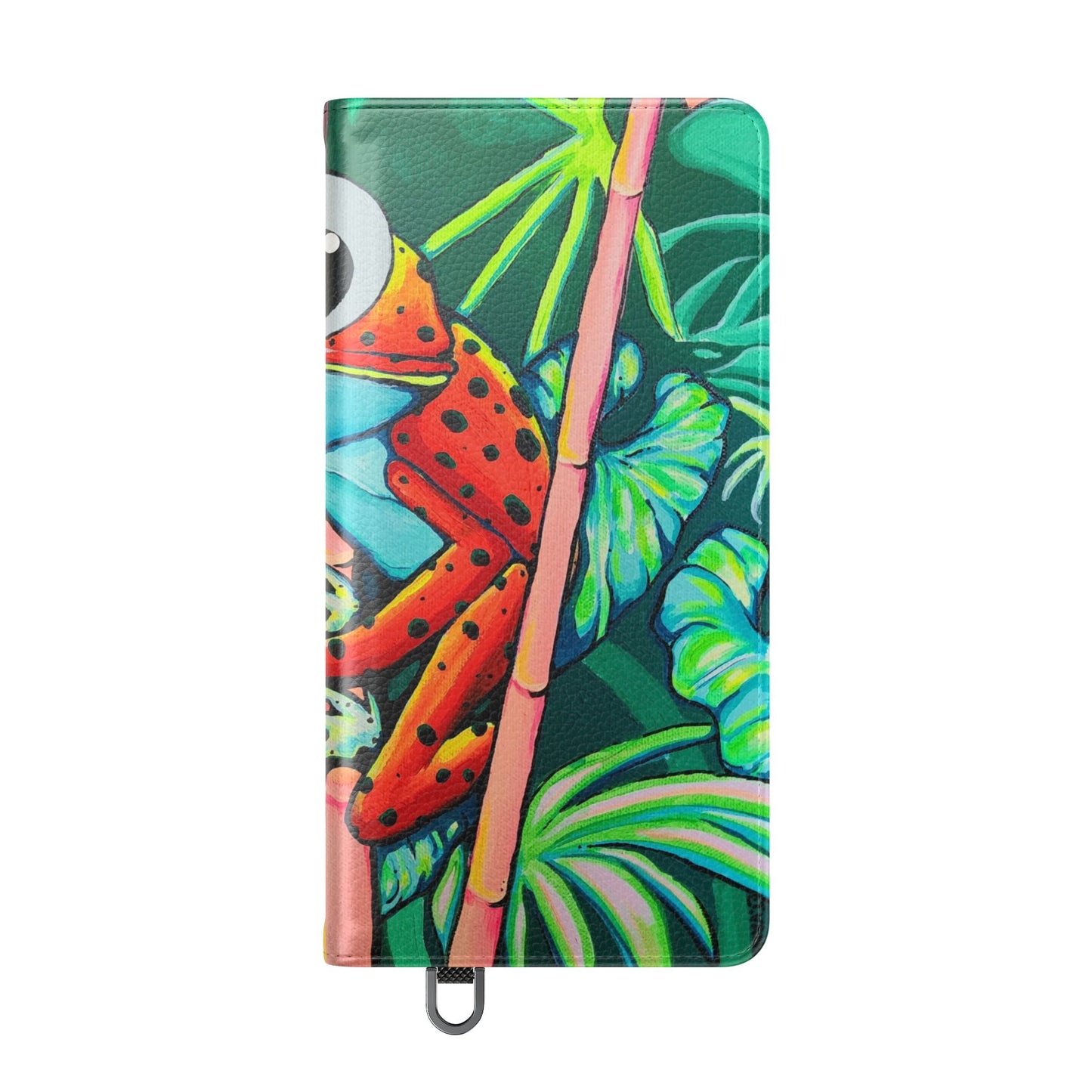 Cyclops Red Frog Flip Phone Case – Wallet Cover with Card Slots