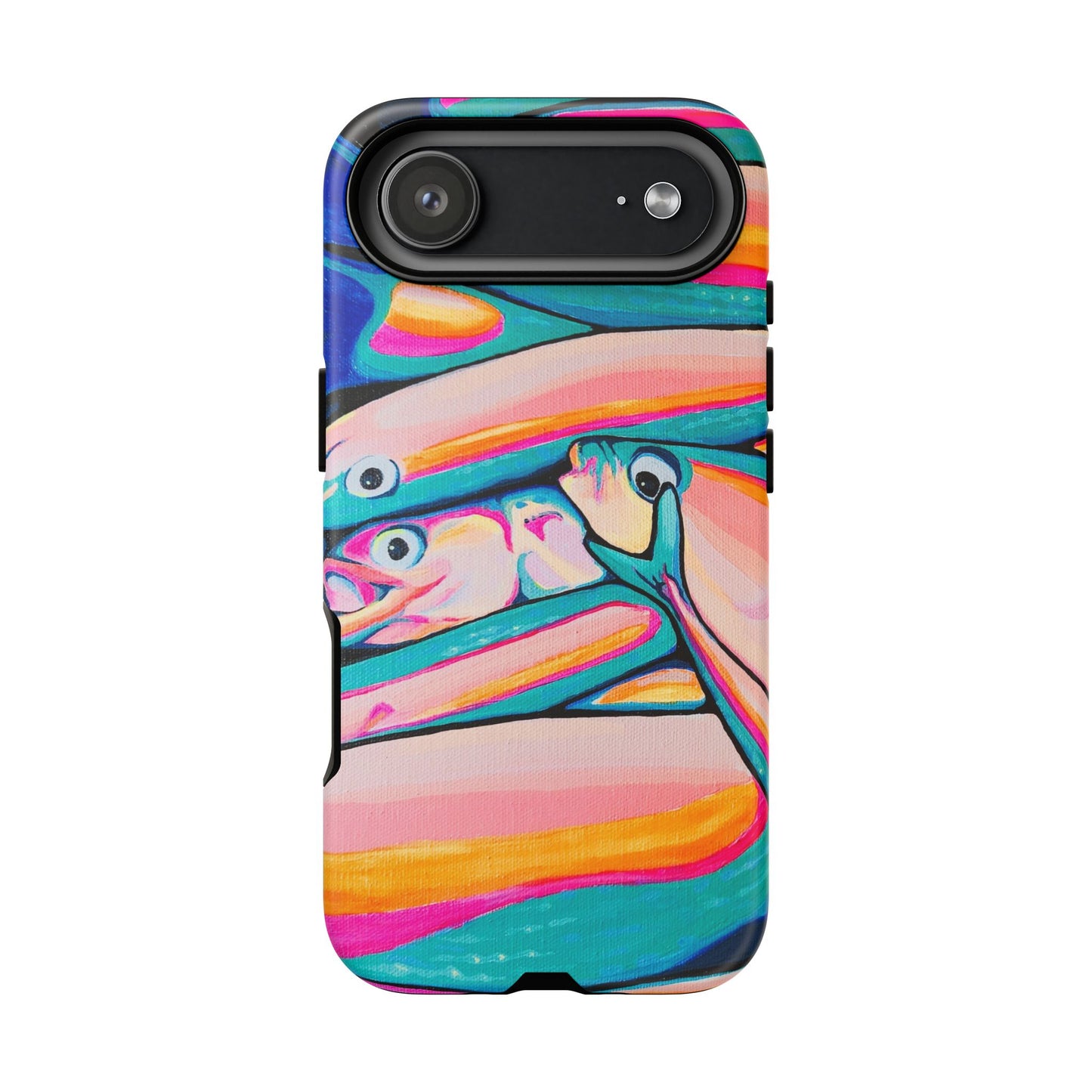 Neon Fish Tough Phone Case