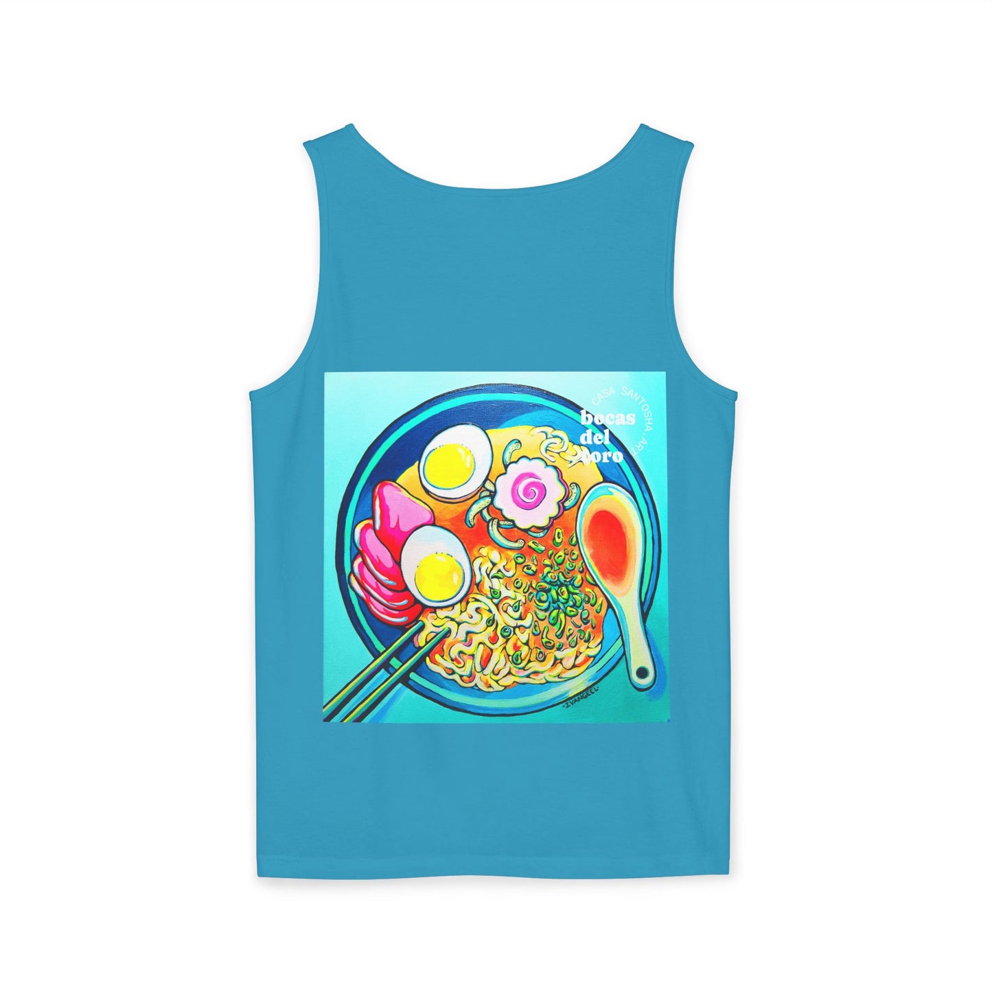 Unisex Neon Ramen Tank Top - Perfect for Summer Vibes