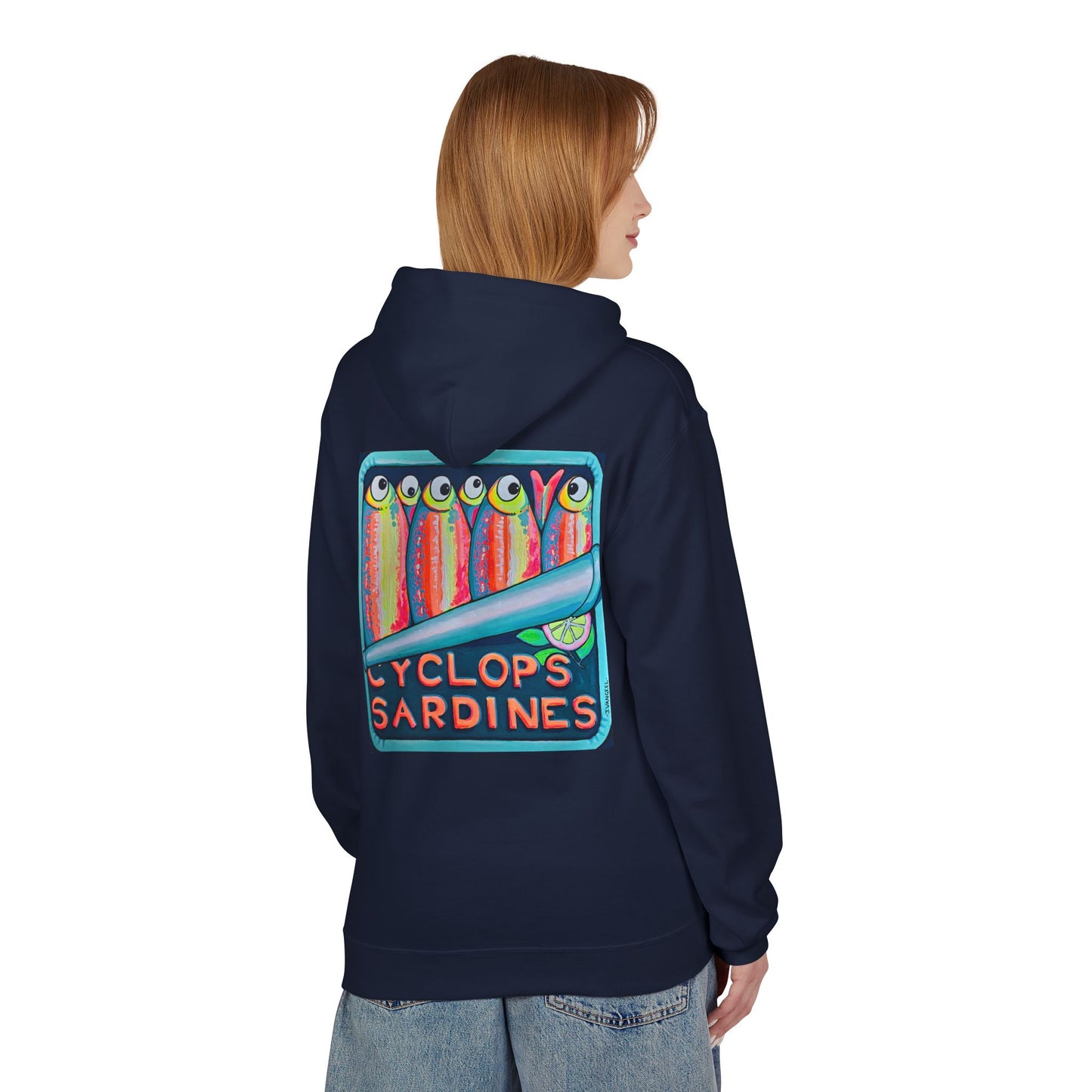 Unisex Neon Sardines Soft Hoodie