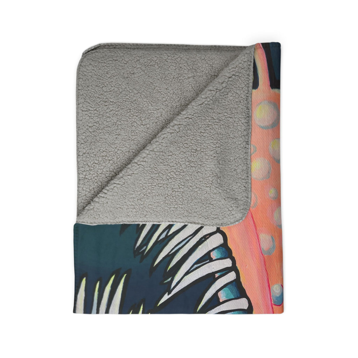Cyclops Anglerfish Fleece Sherpa Blanket