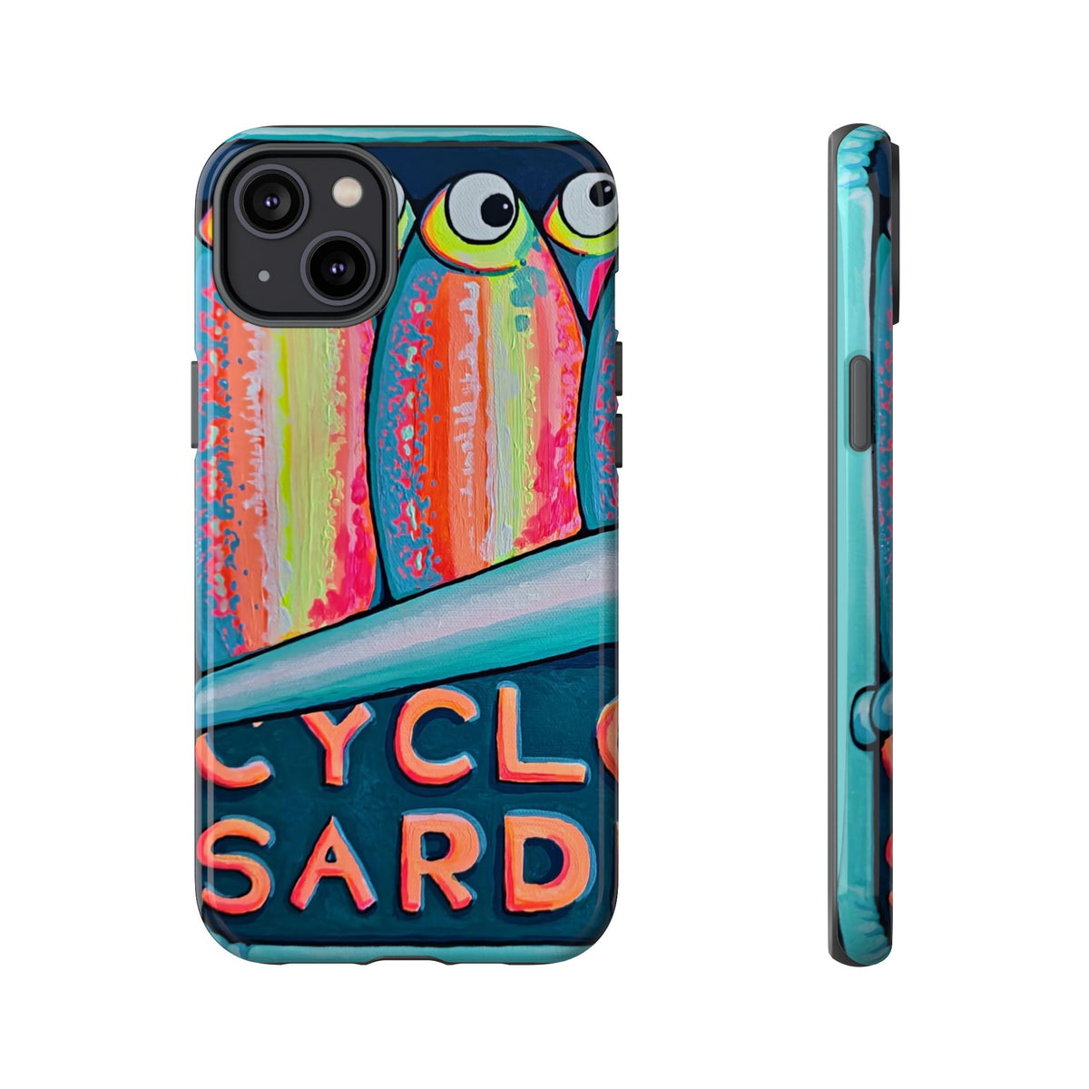 Neon Sardines Tough Phone Case