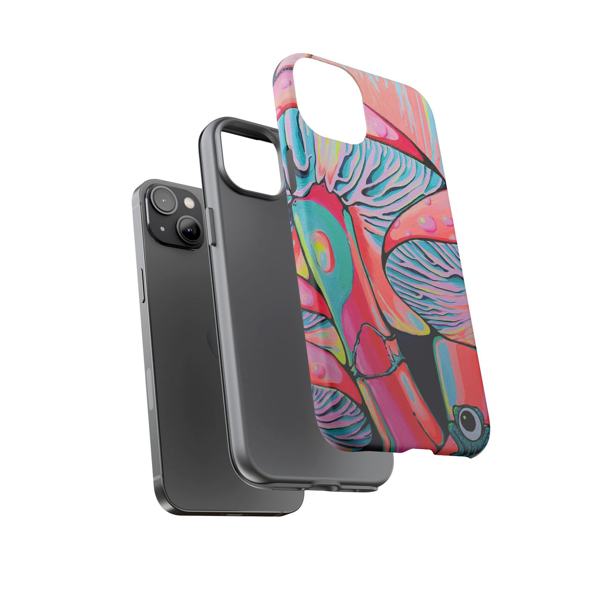 Coque de téléphone résistante Trippy Mushrooms