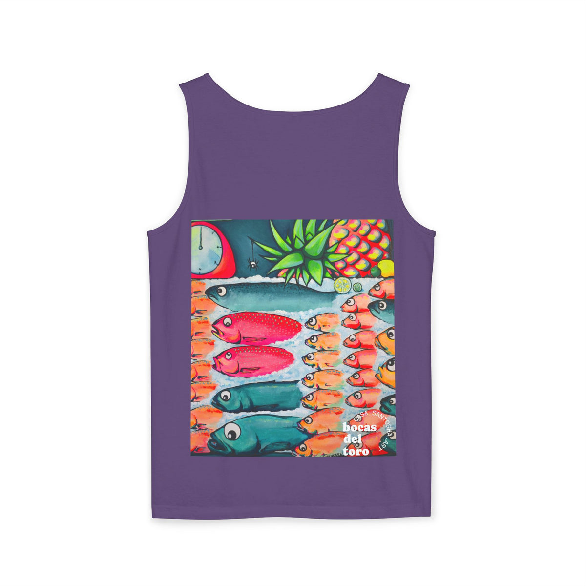 Unisex Neon Cabo Fish Market Tank Top