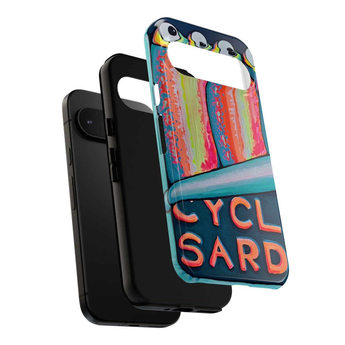 Neon Sardines Tough Phone Case