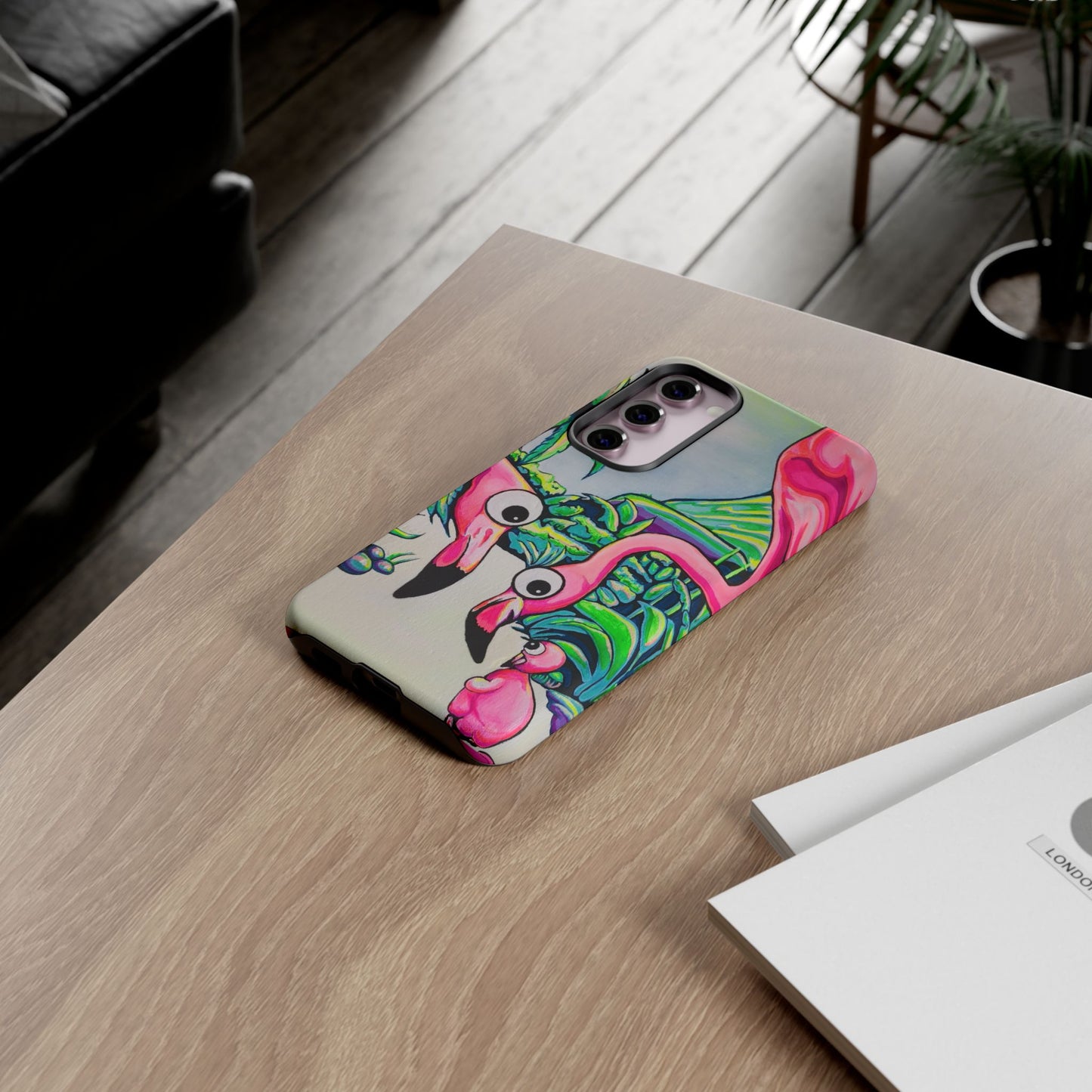 Cyclops Flamingo Family Tough Phone Case