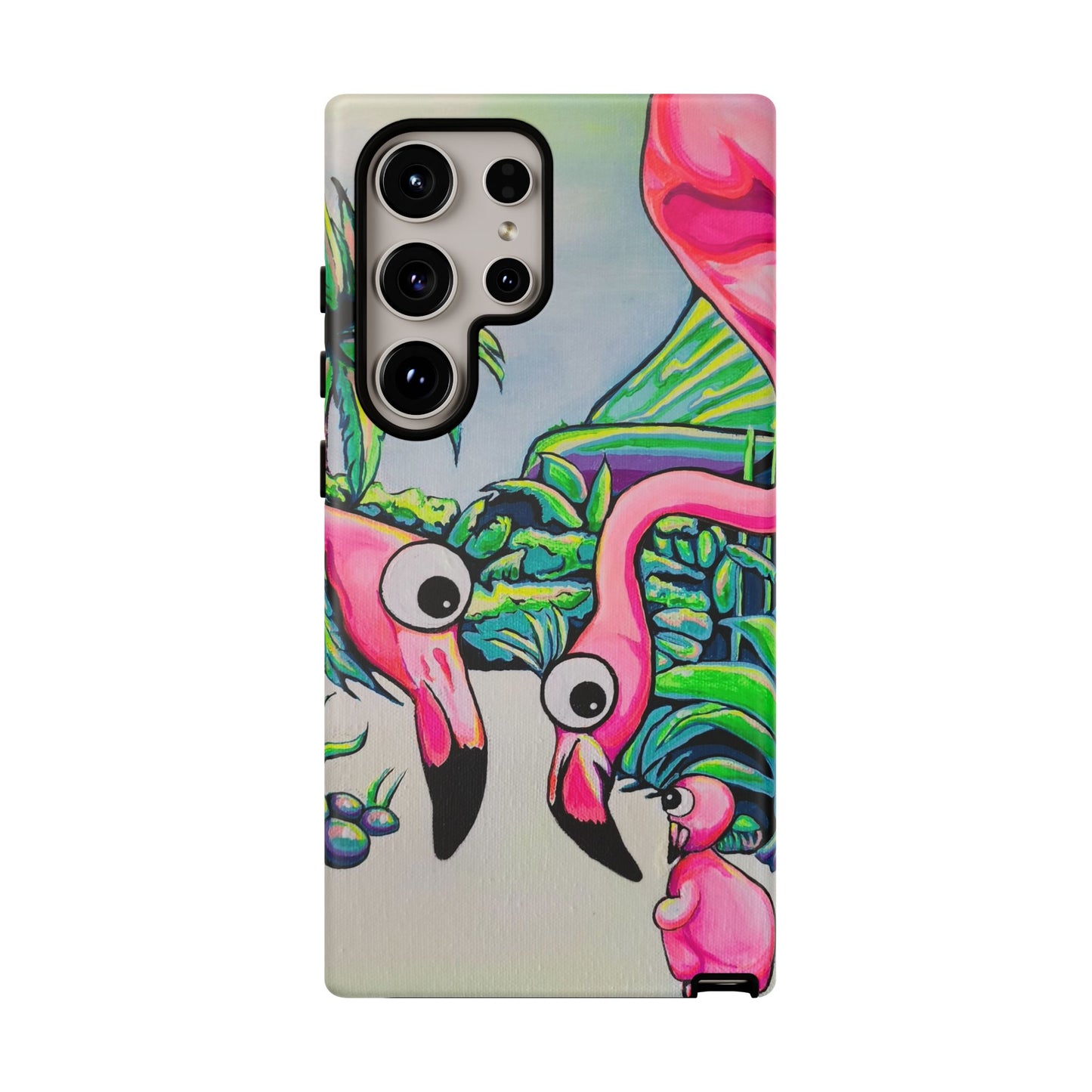 Cyclops Flamingo Family Tough Phone Case