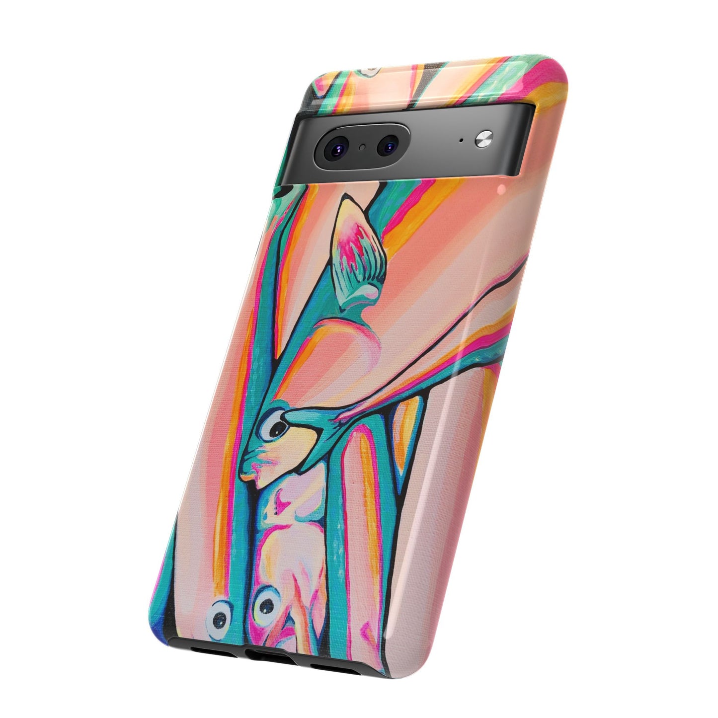Neon Fish Tough Phone Case