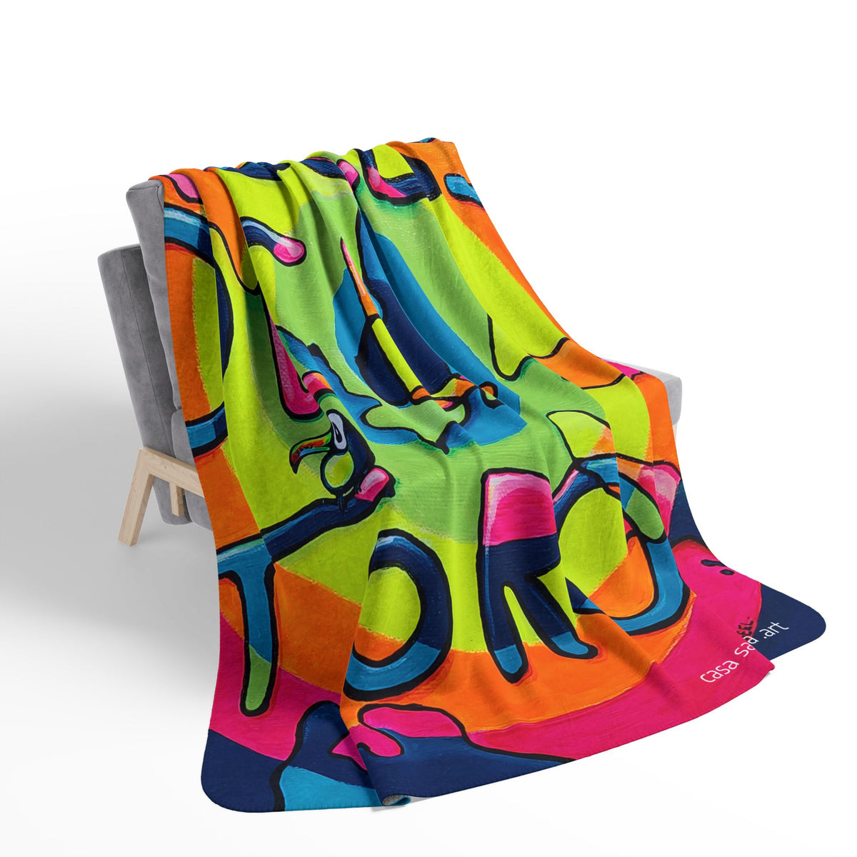 Bocas Del Toro Islands Fleece Sherpa Blanket