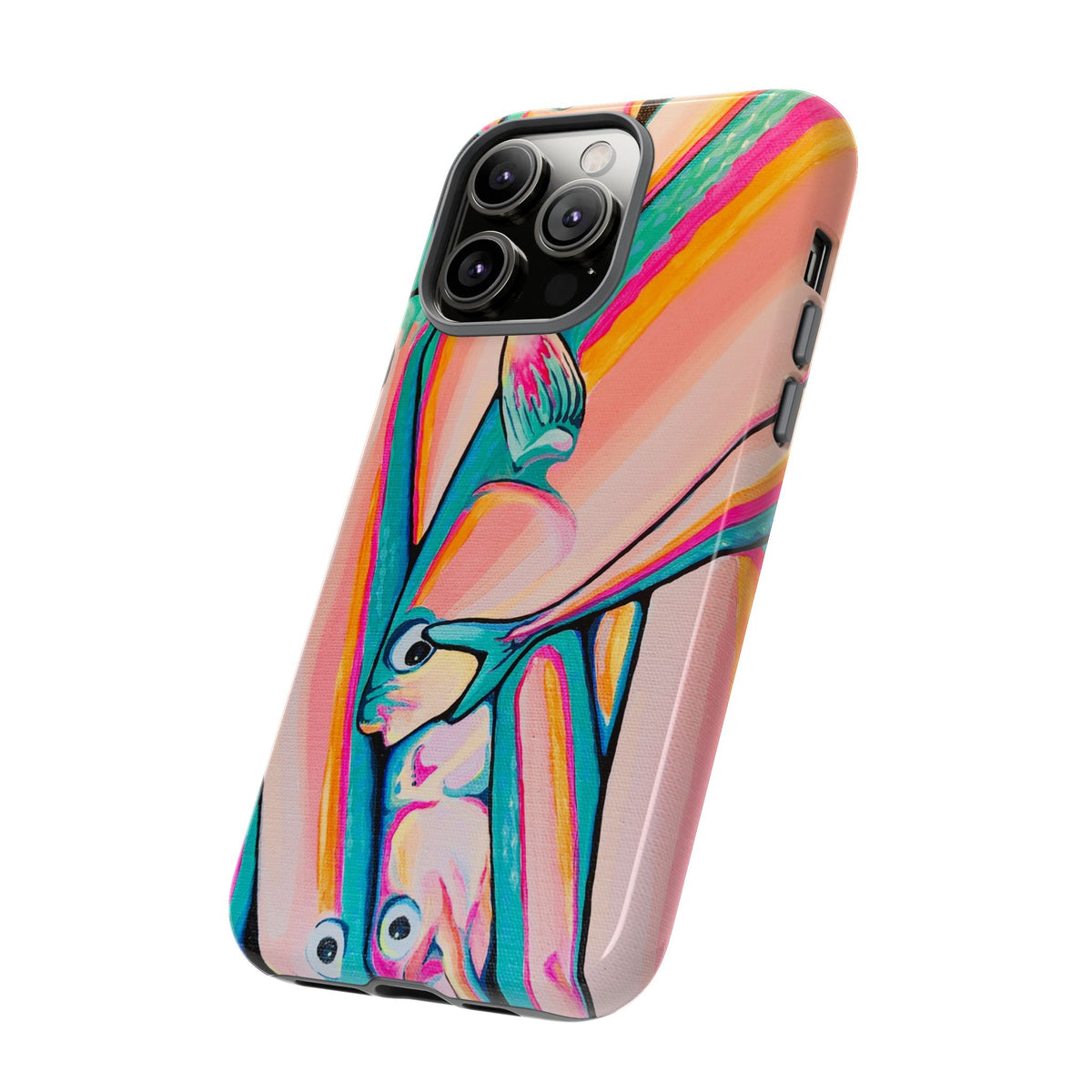 Neon Fish Tough Phone Case