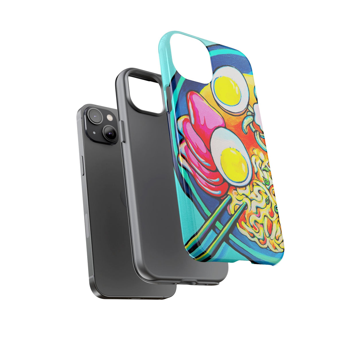 Coque de téléphone résistante Neon Ramen