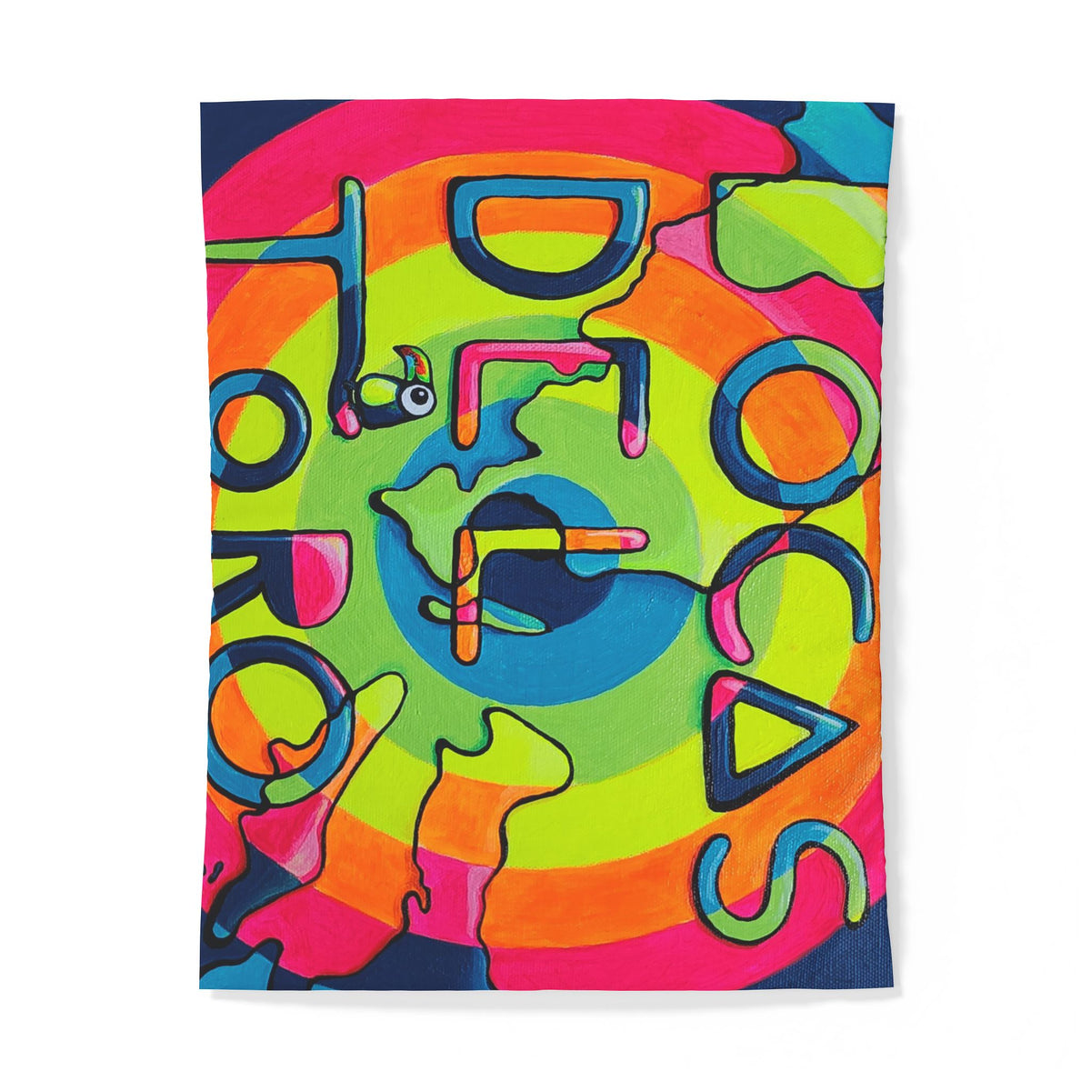 Bocas Del Toro Islands Duvet Cover - neon pop art by Casa Santosha Art