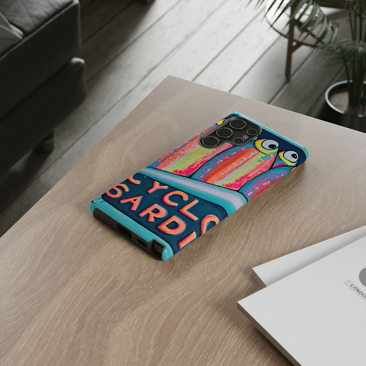 Neon Sardines Tough Phone Case