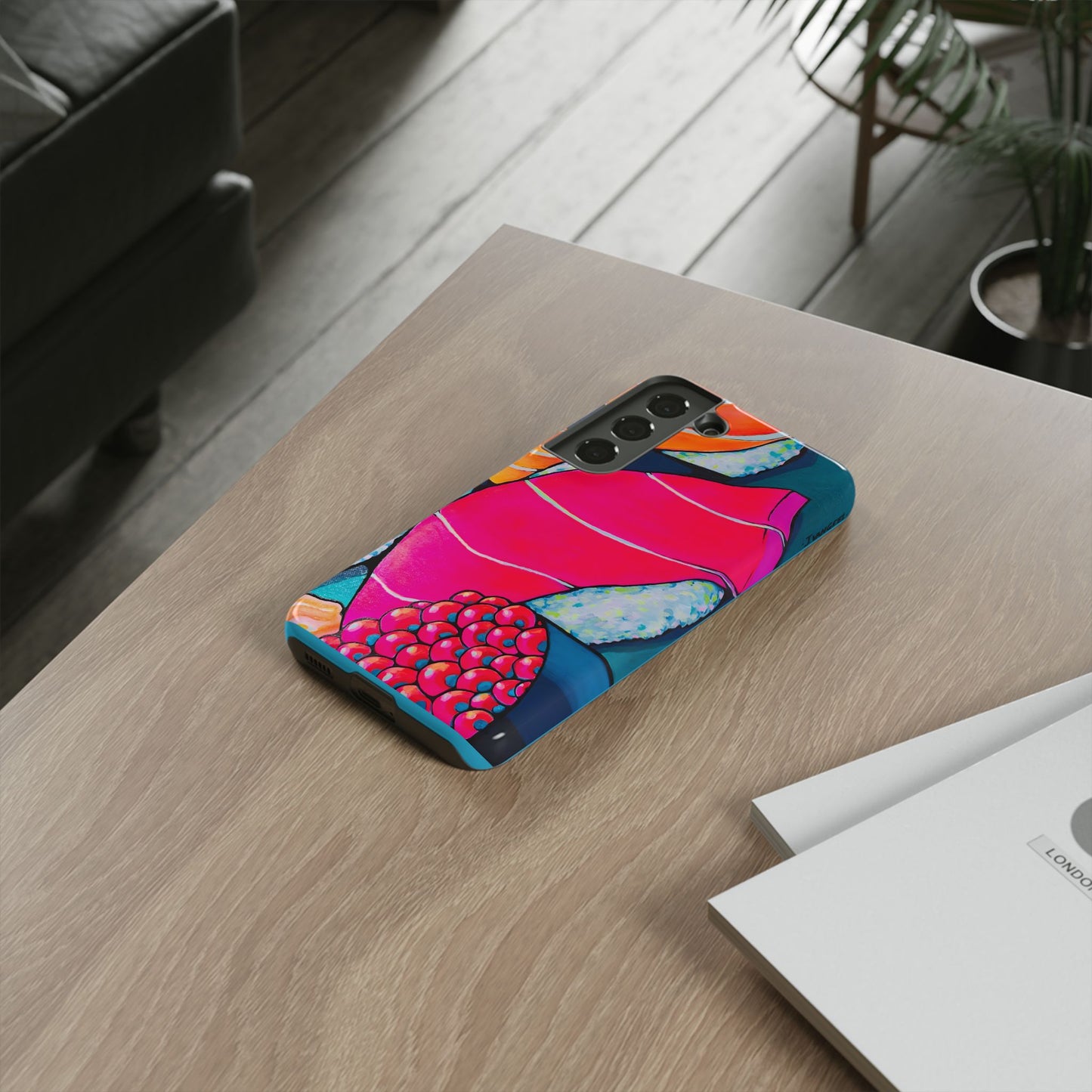 Coque de téléphone résistante Néon Sushi