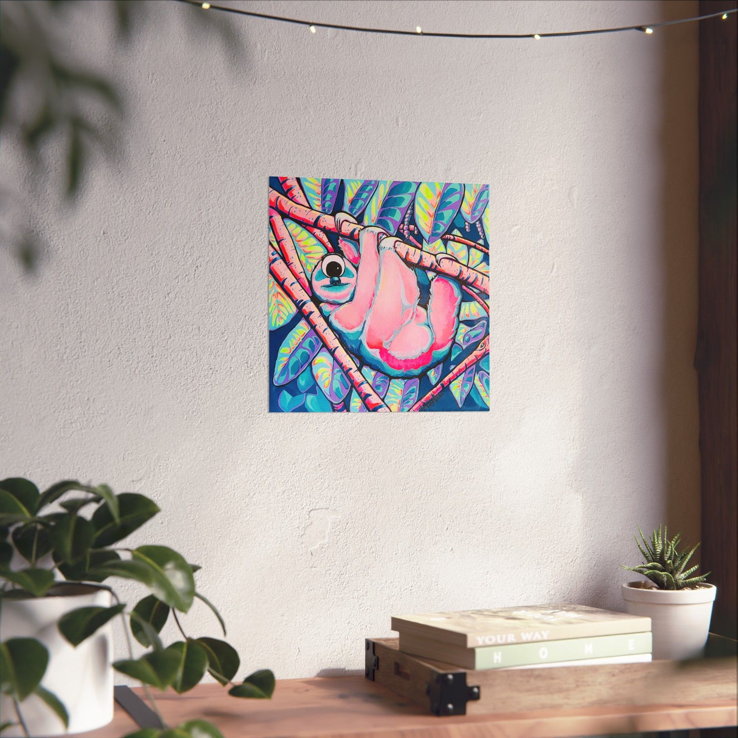 Cyclops Sloth Giclée Art Poster