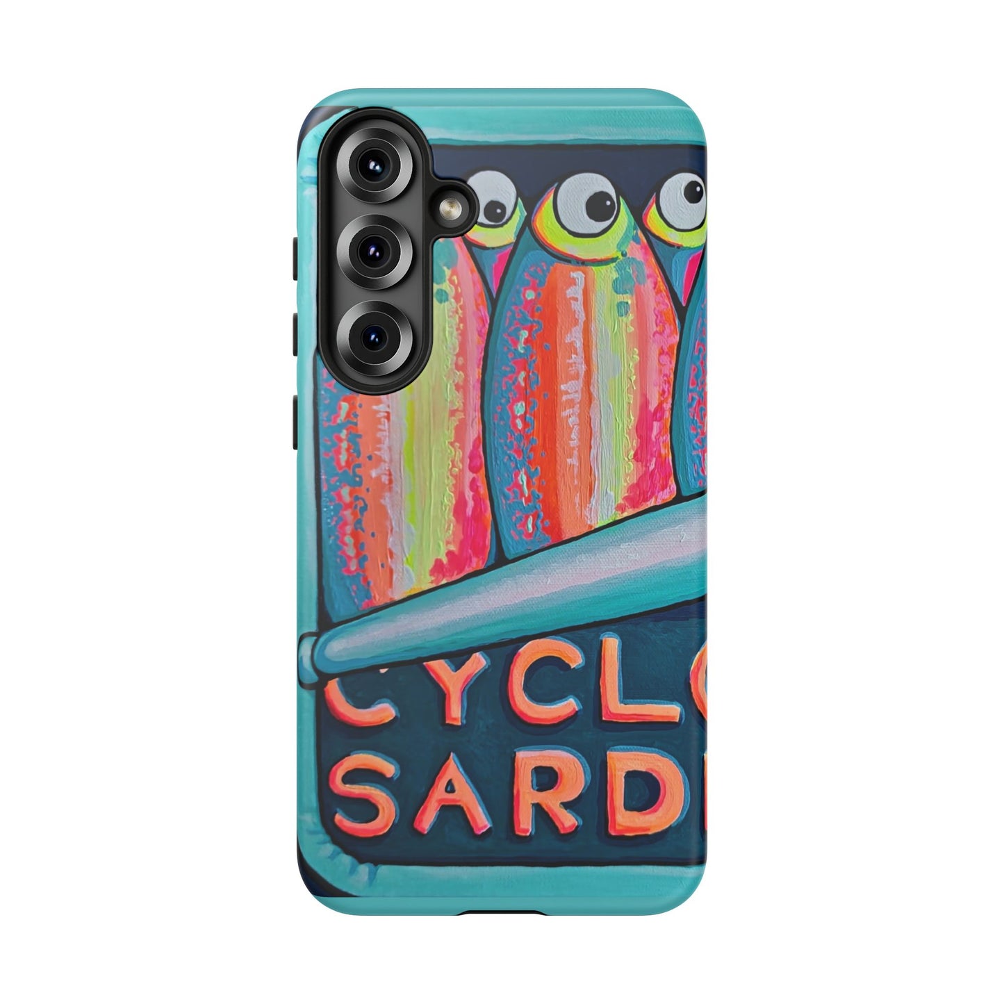 Neon Sardines Tough Phone Case