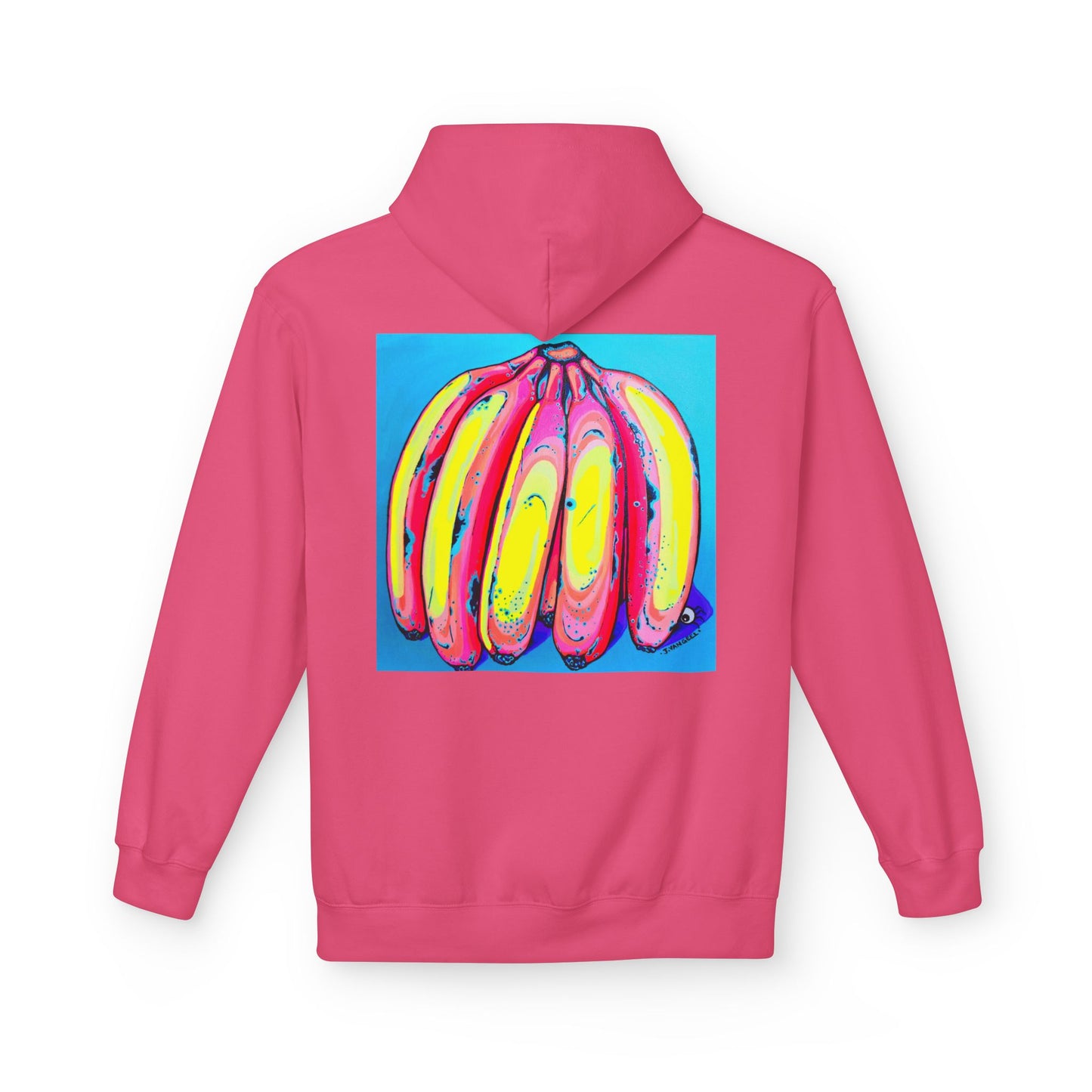 Unisex Neon Fat Bananas Soft Hoodie
