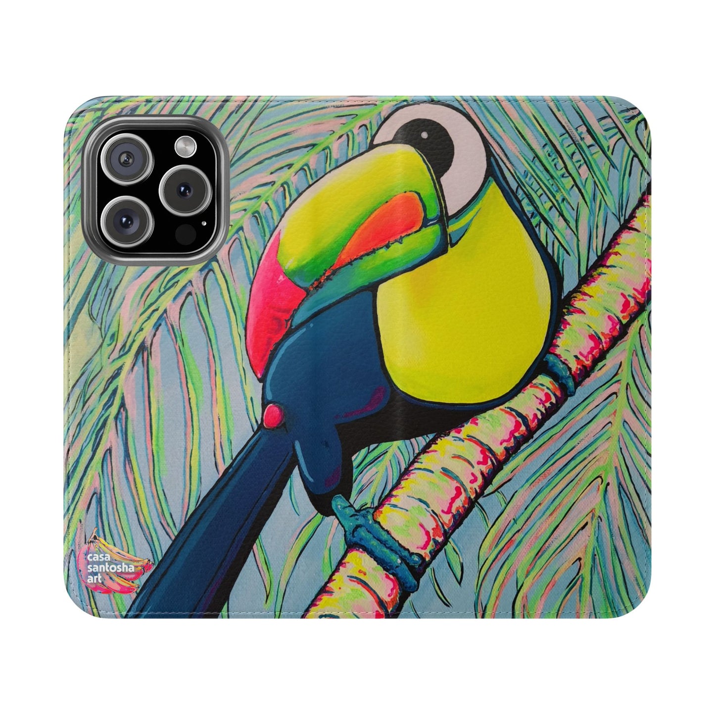 Cyclops Toucan Flip Phone Case – Wallet Cover with Card Slots