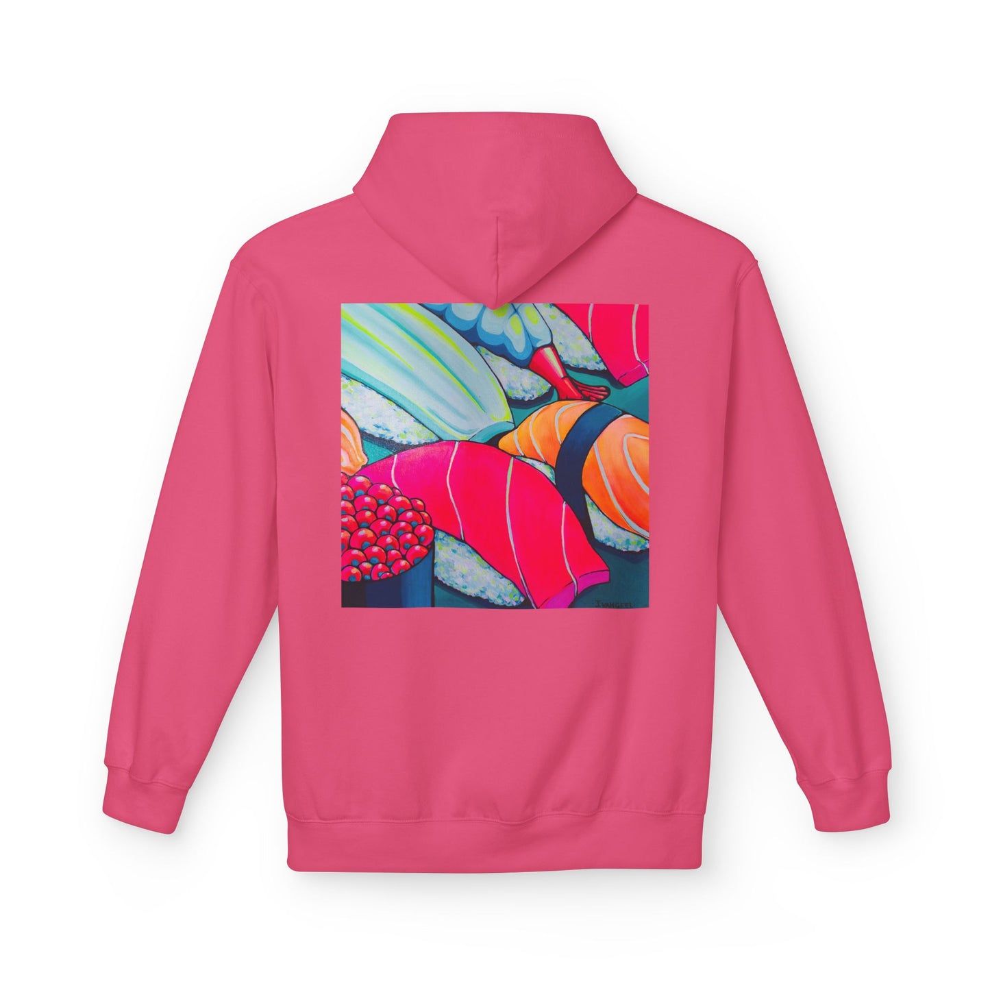 Unisex Neon Sushi Soft Hoodie