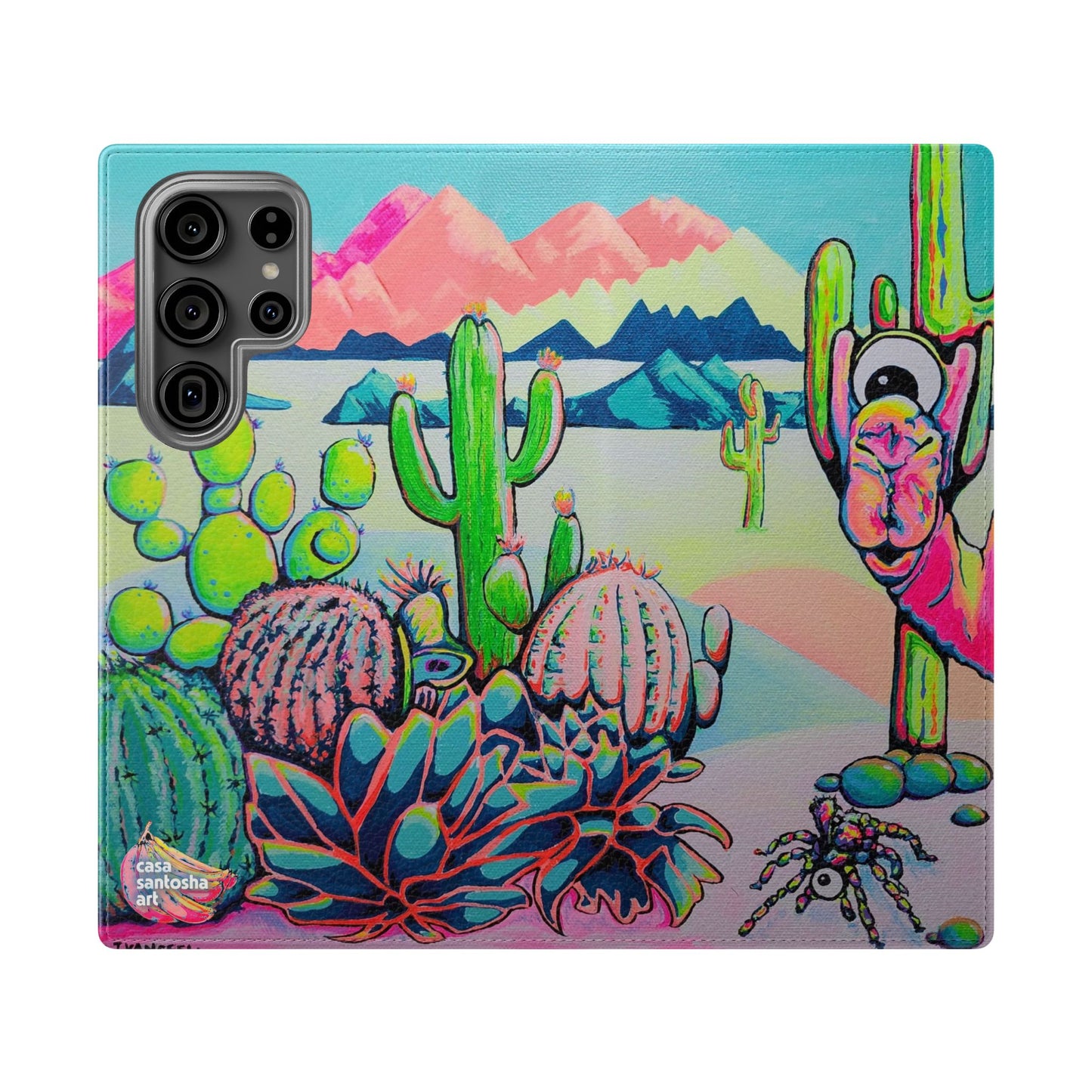 Cyclops Camel Flip Phone Case – Wallet Cover with Card Slots