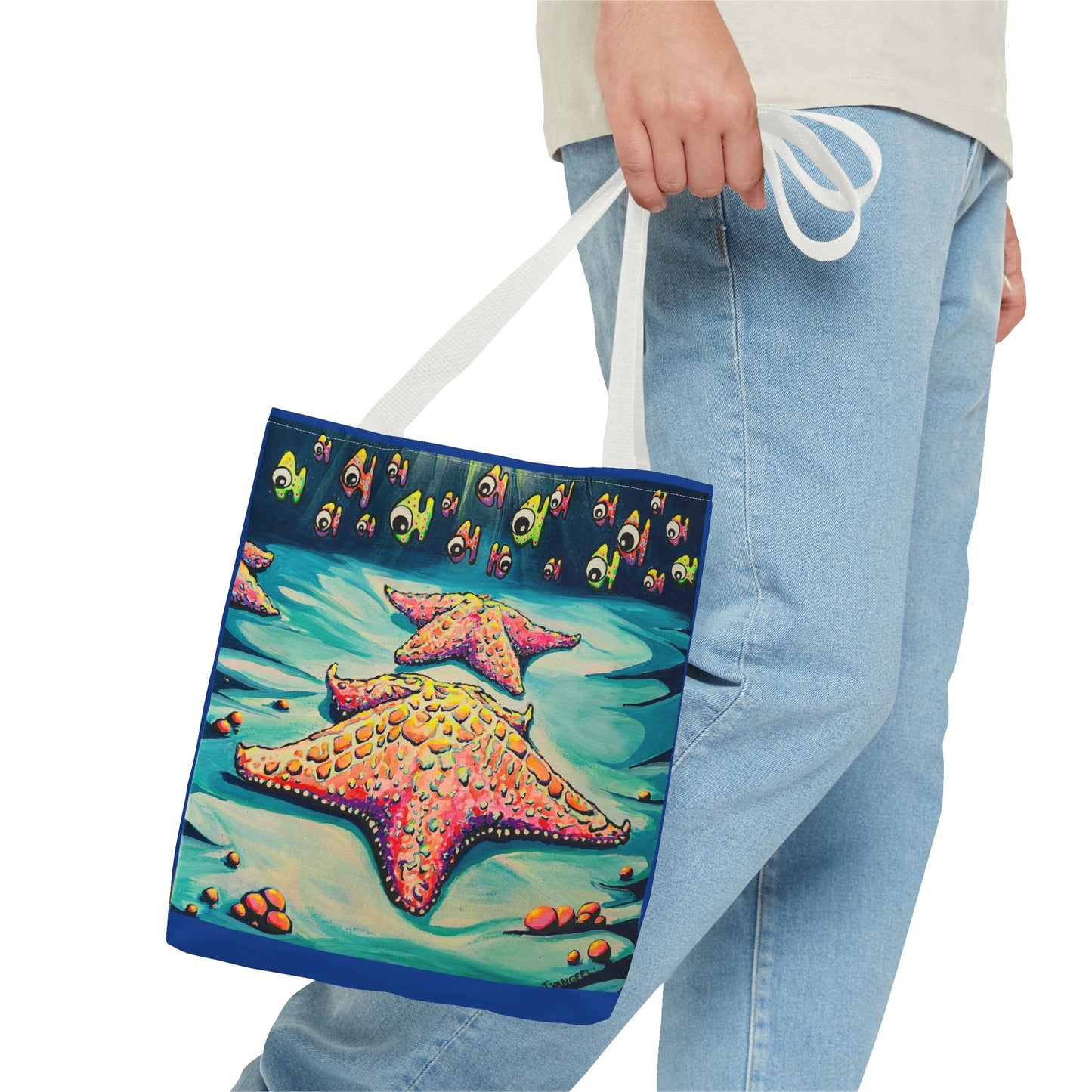 Premium Cyclops Starfish Tote Bag, Original Artist Design, Reusable Shopping Tote, Eco-Friendly