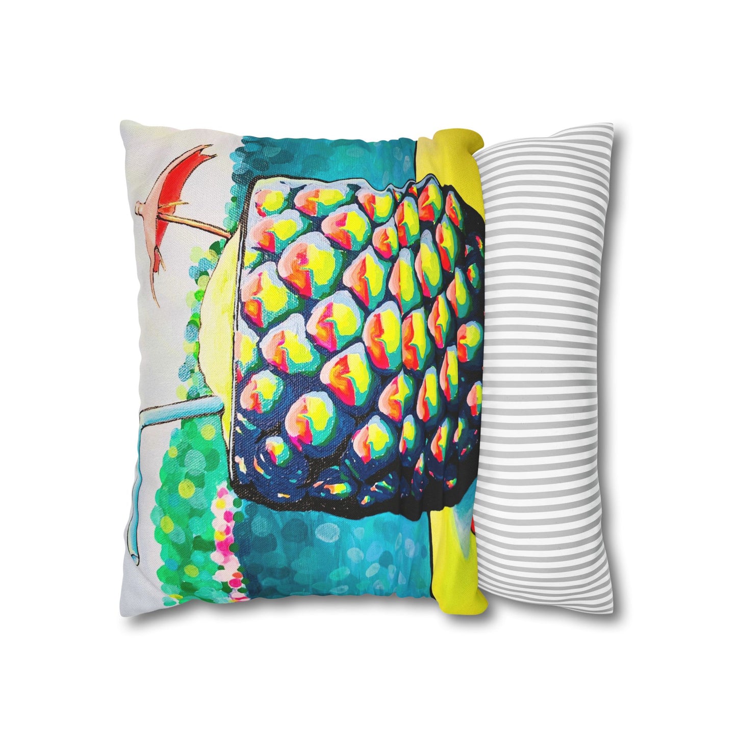 Neon Piña Colada Pillowcase, Cover Only