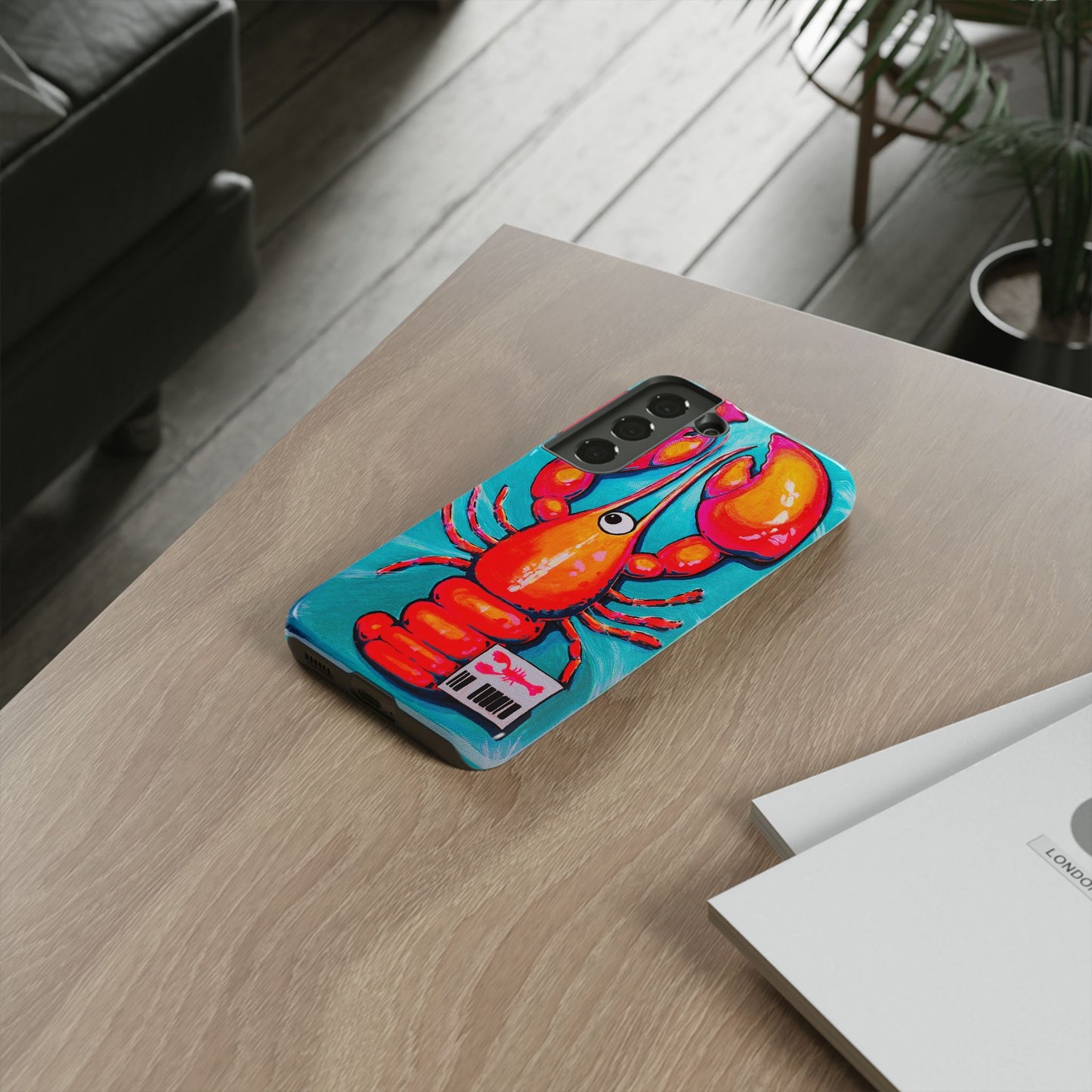 Neon Lobster Tough Phone Case