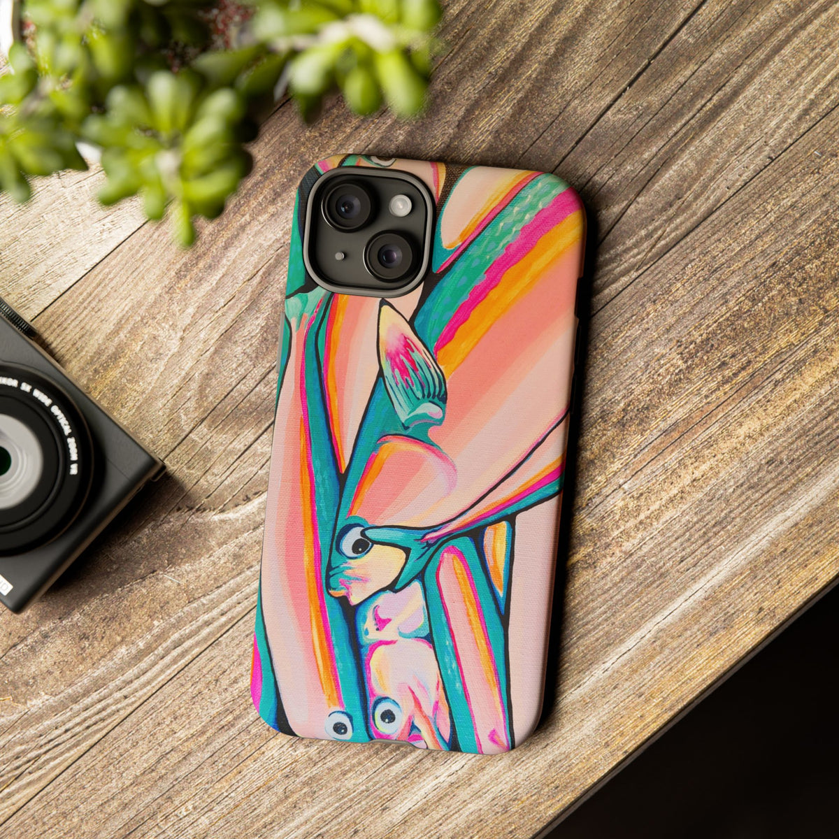 Neon Fish Tough Phone Case
