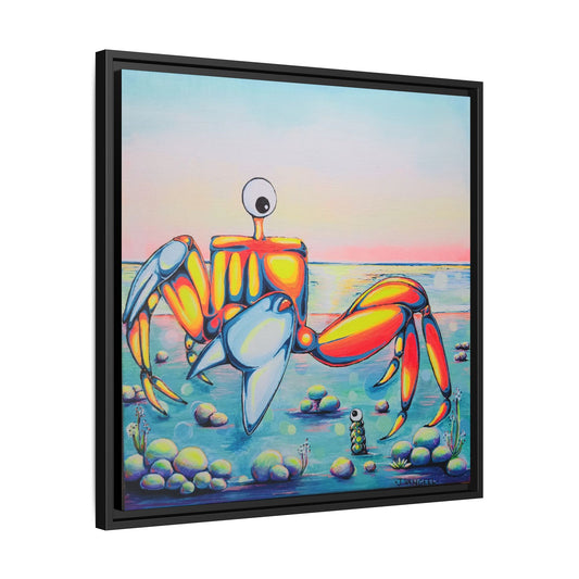 Framed Cyclops Crab Canvas Print
