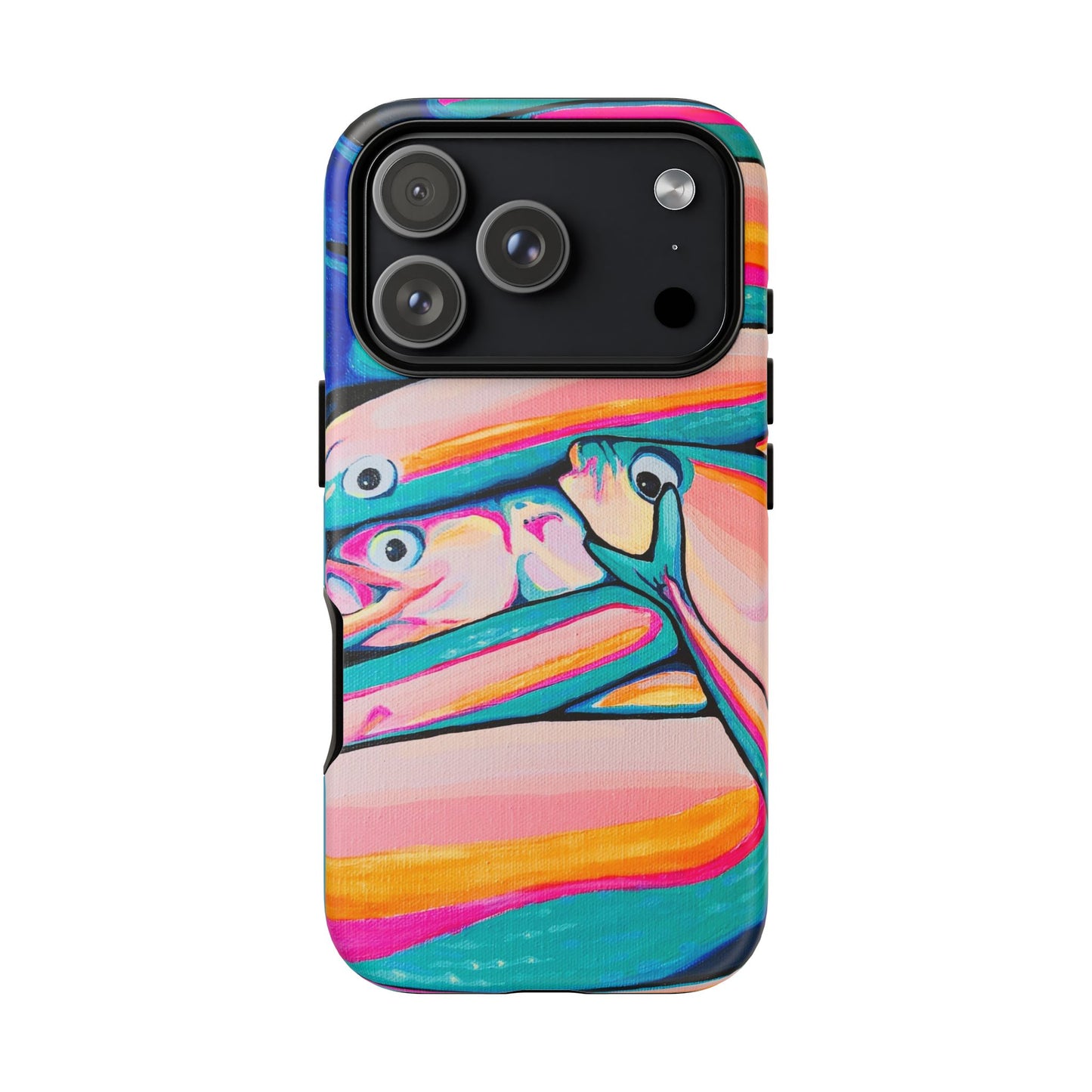 Neon Fish Tough Phone Case