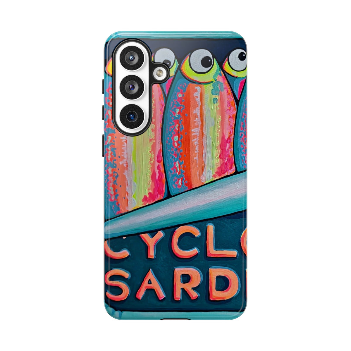 Neon Sardines Tough Phone Case
