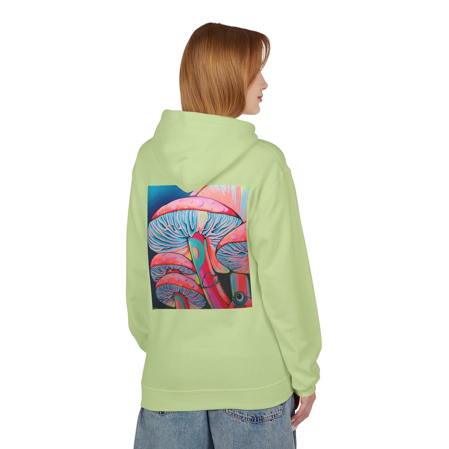 Unisex Trippy Mushrooms Soft Hoodie