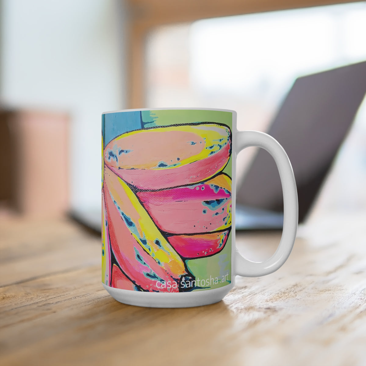 Neon Primitivo Bananas Mug