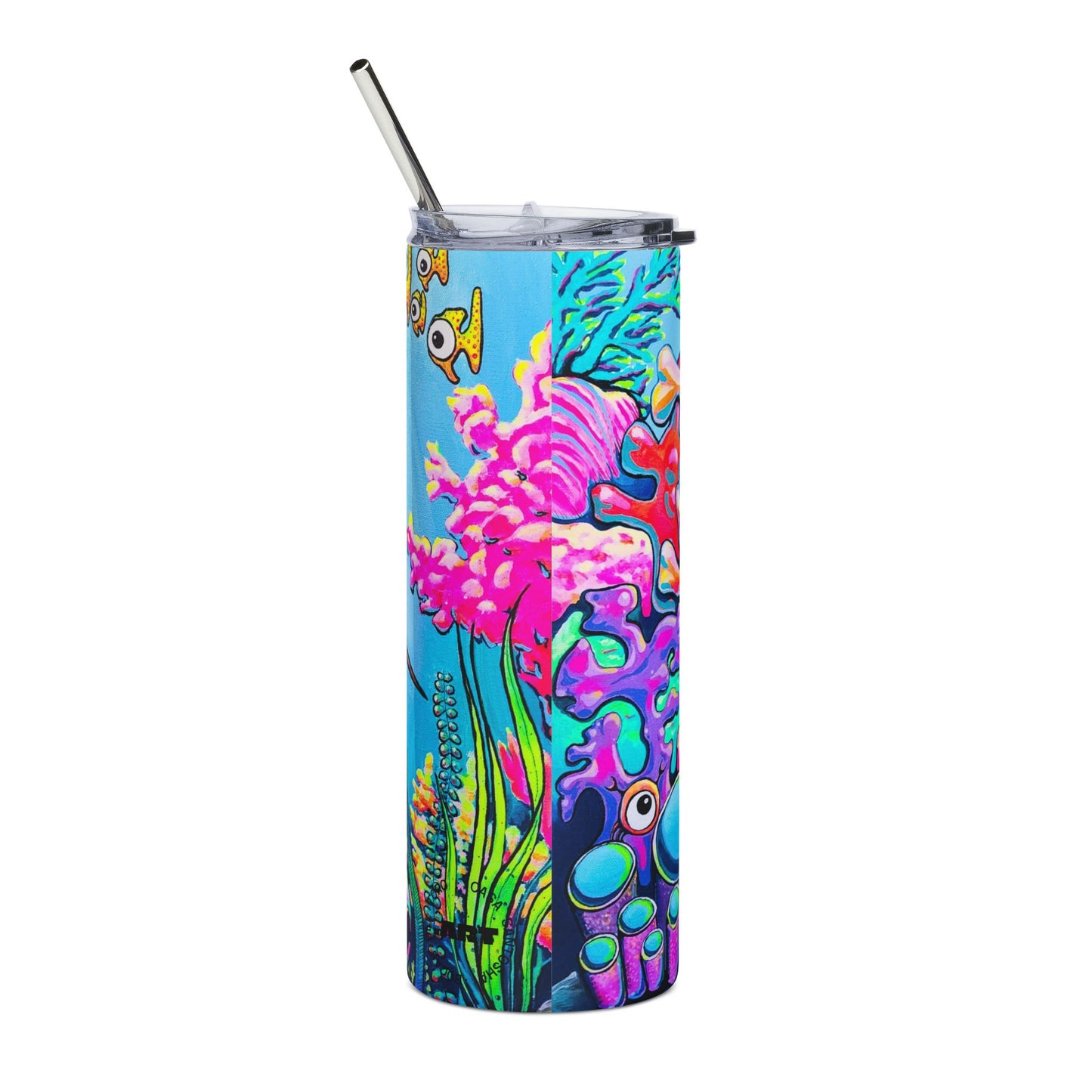 Cyclops Shark Stainless Steel Tumbler, 20oz | Fun Travel Mug, Eco-Friendly