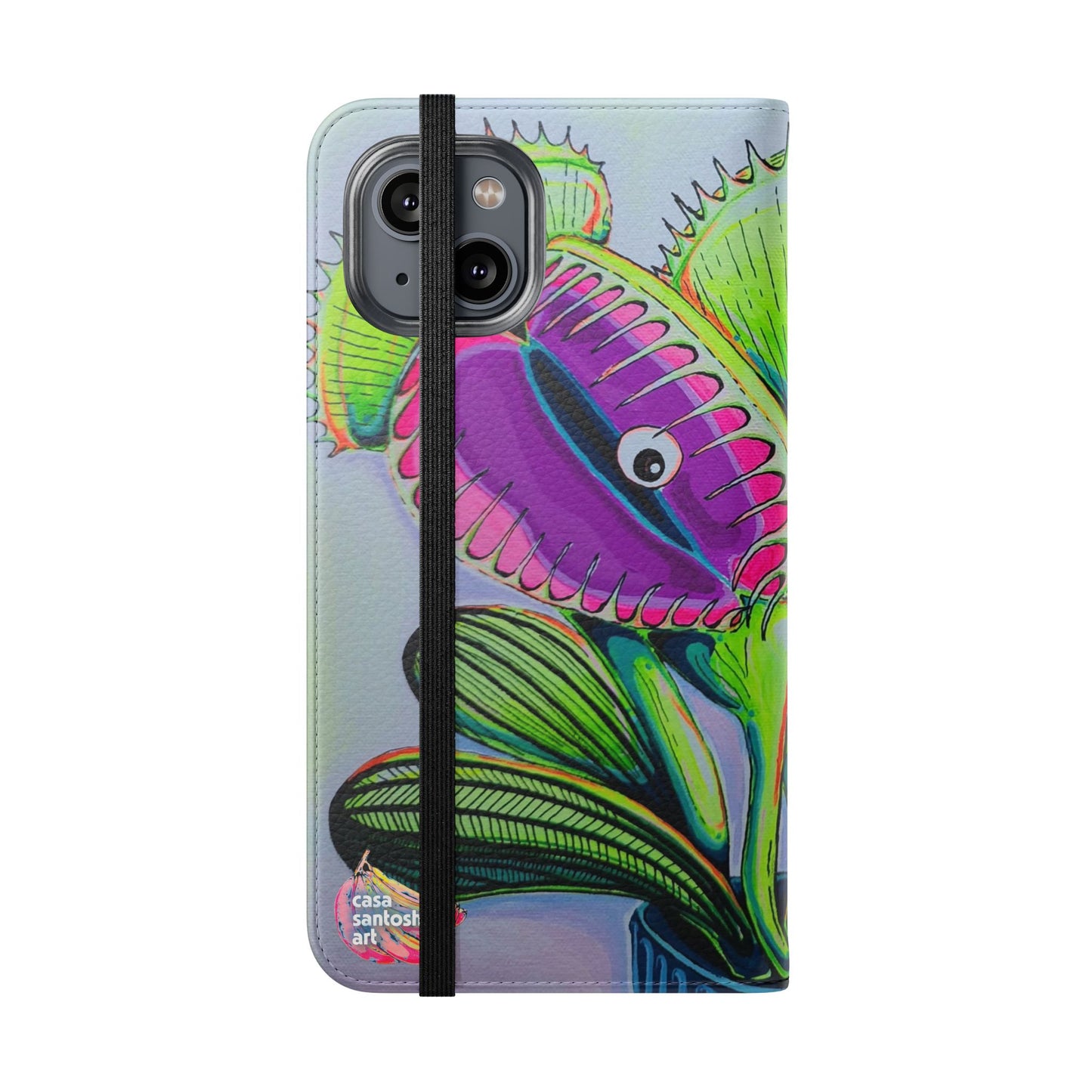 Cyclops Venus Fly Trap Flip Phone Case – Wallet Cover with Card Slots