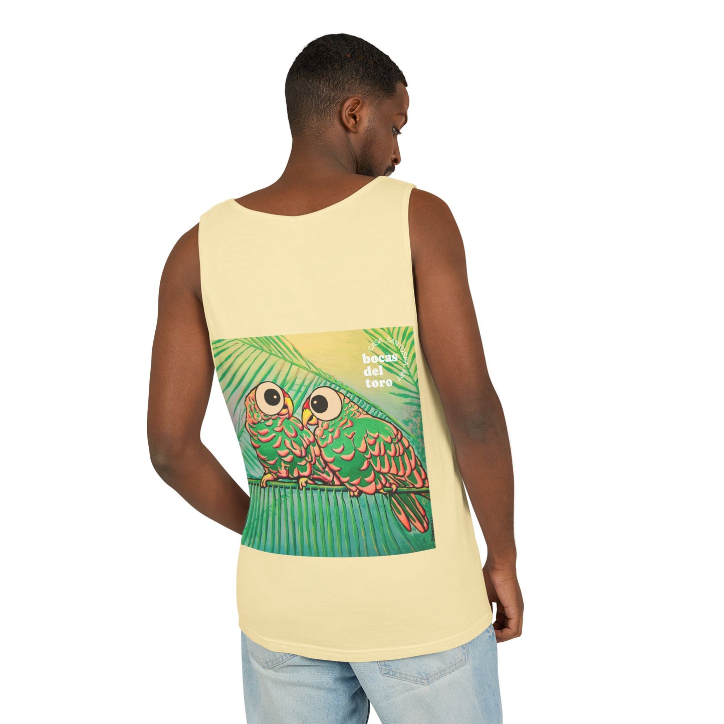 Unisex Chatty Cyclops Parrots Tank Top - Perfect for Summer Vibes
