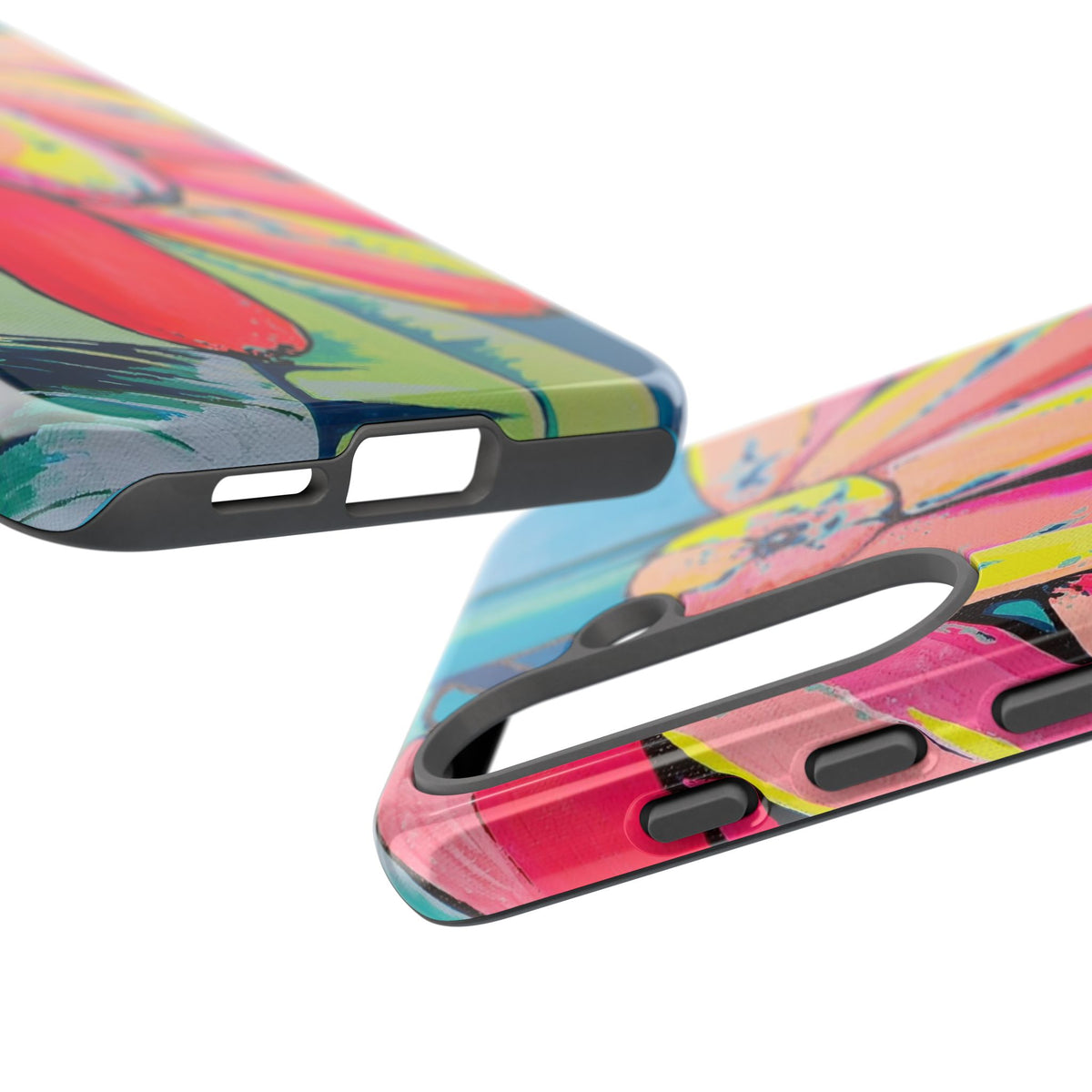 Neon Primitivo Bananas Tough Phone Case