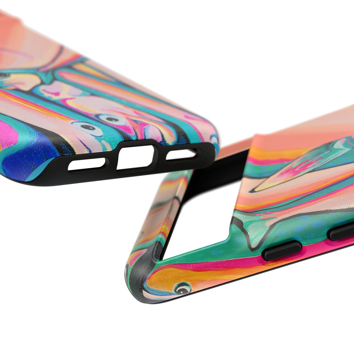 Neon Fish Tough Phone Case