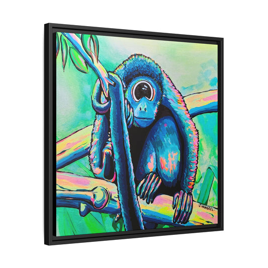 Framed Cyclops Monkey Canvas Print