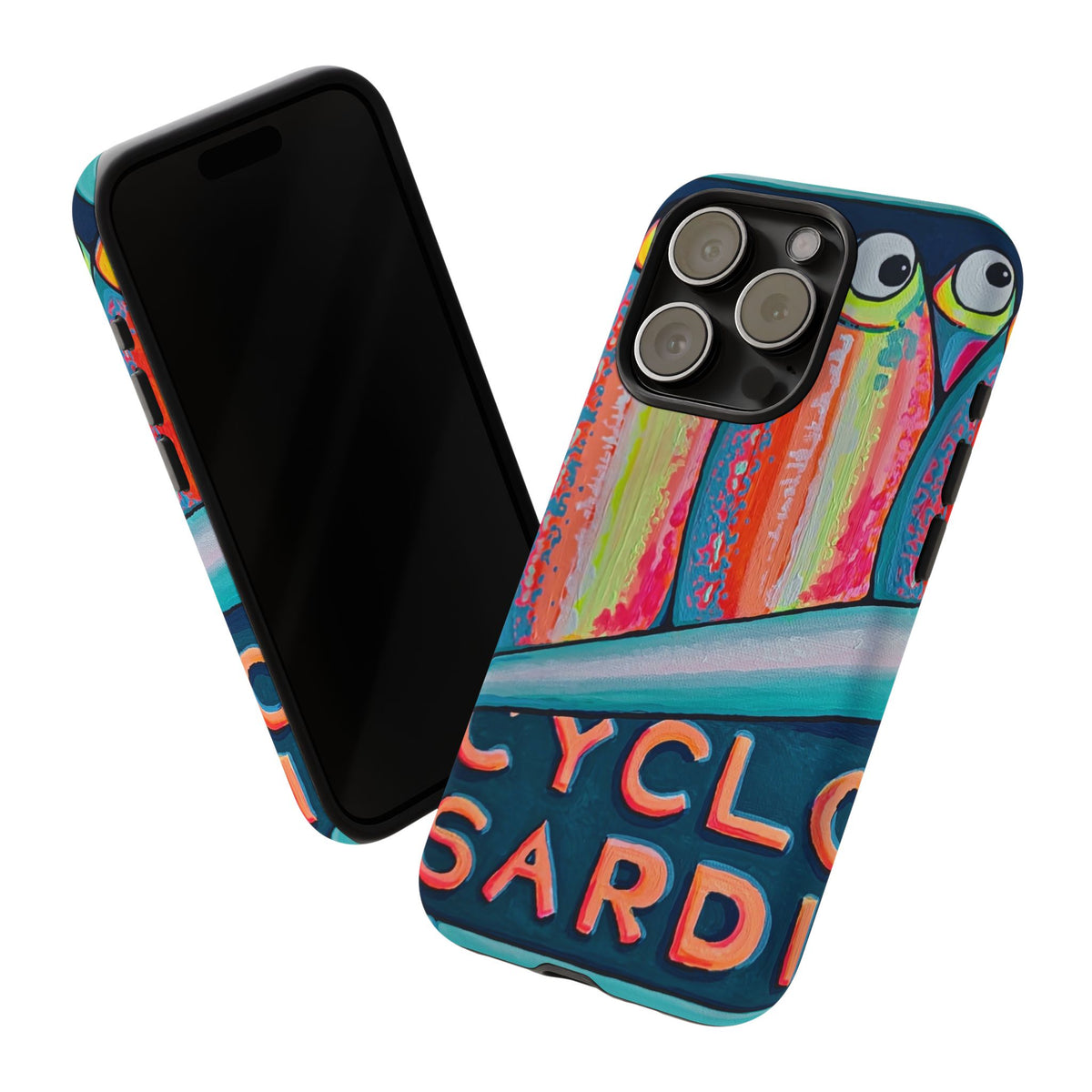 Neon Sardines Tough Phone Case
