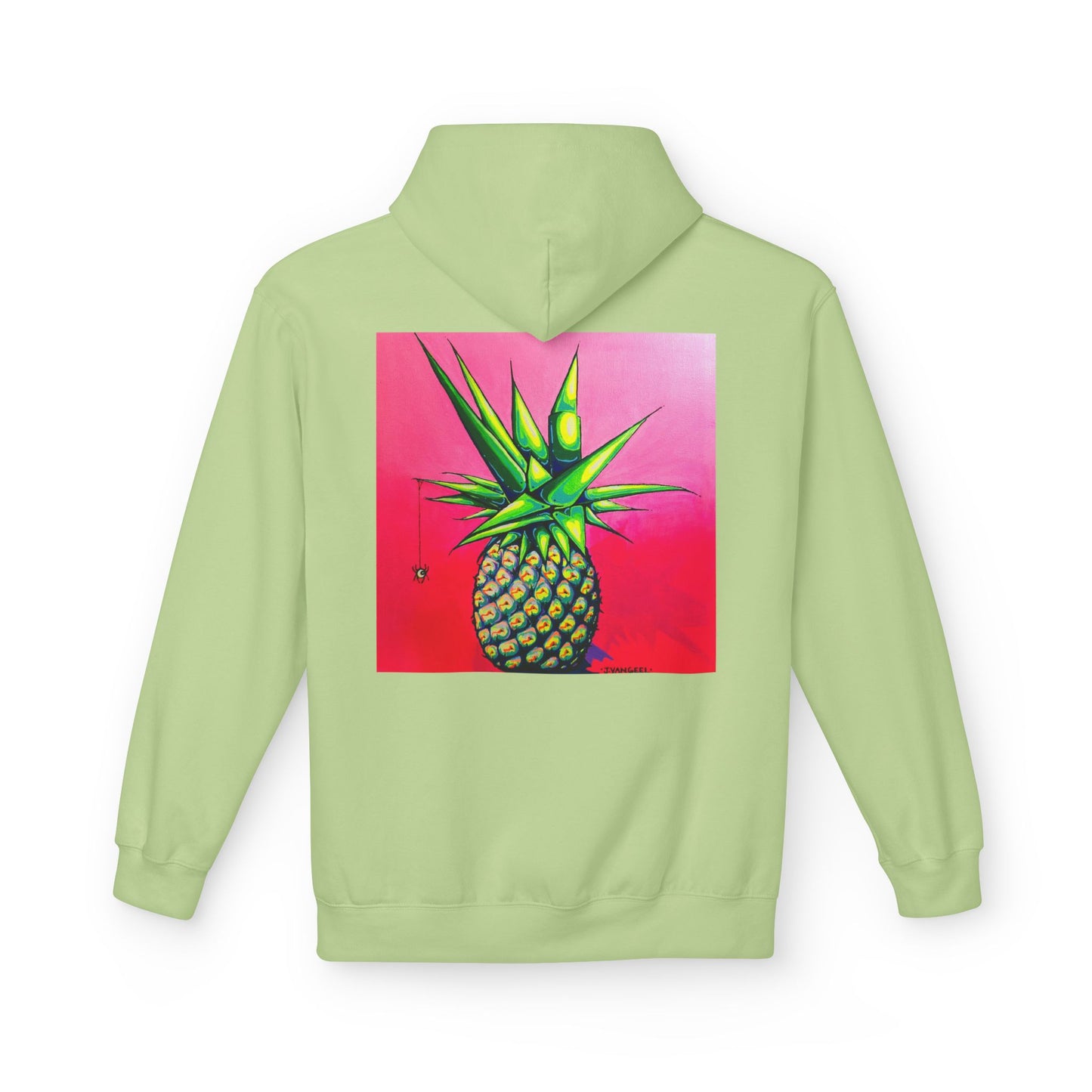 Unisex Neon Pineapple Soft Hoodie