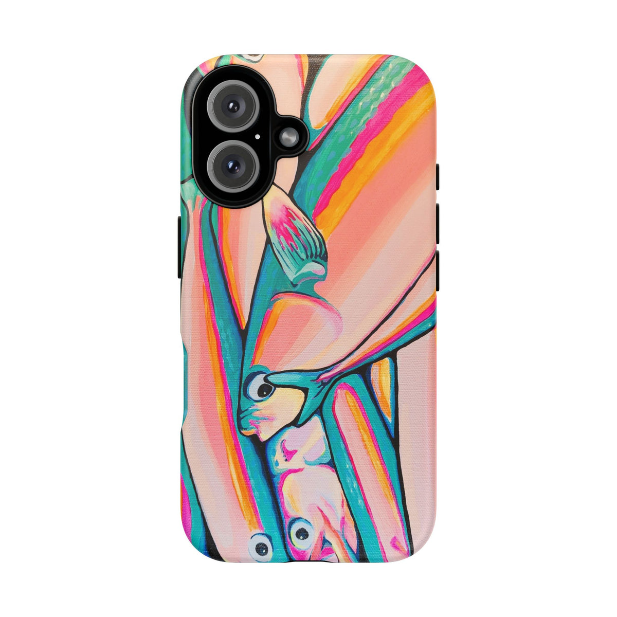 Neon Fish Tough Phone Case
